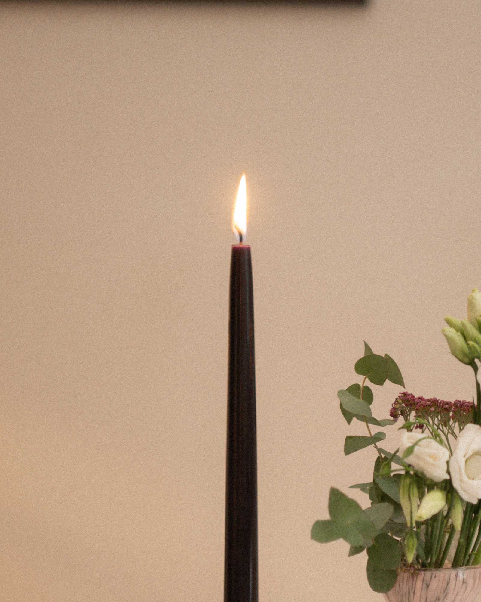 Bougies flambeaux - Noir