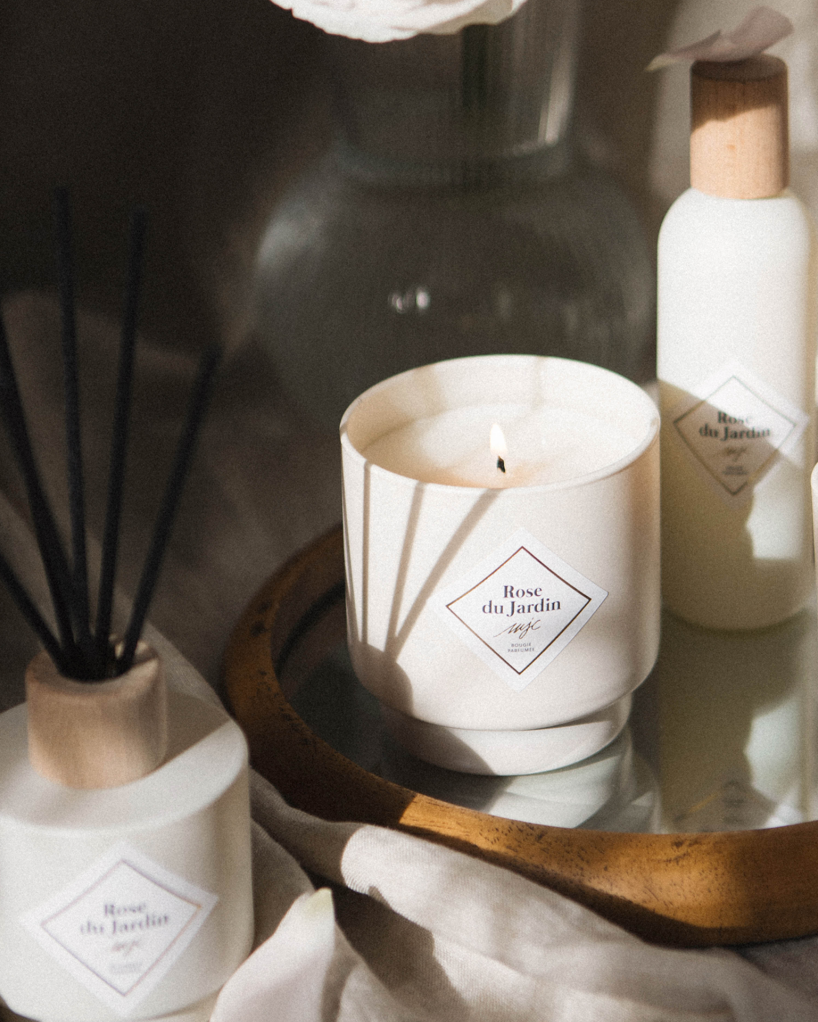 Bougie Rose du Jardin