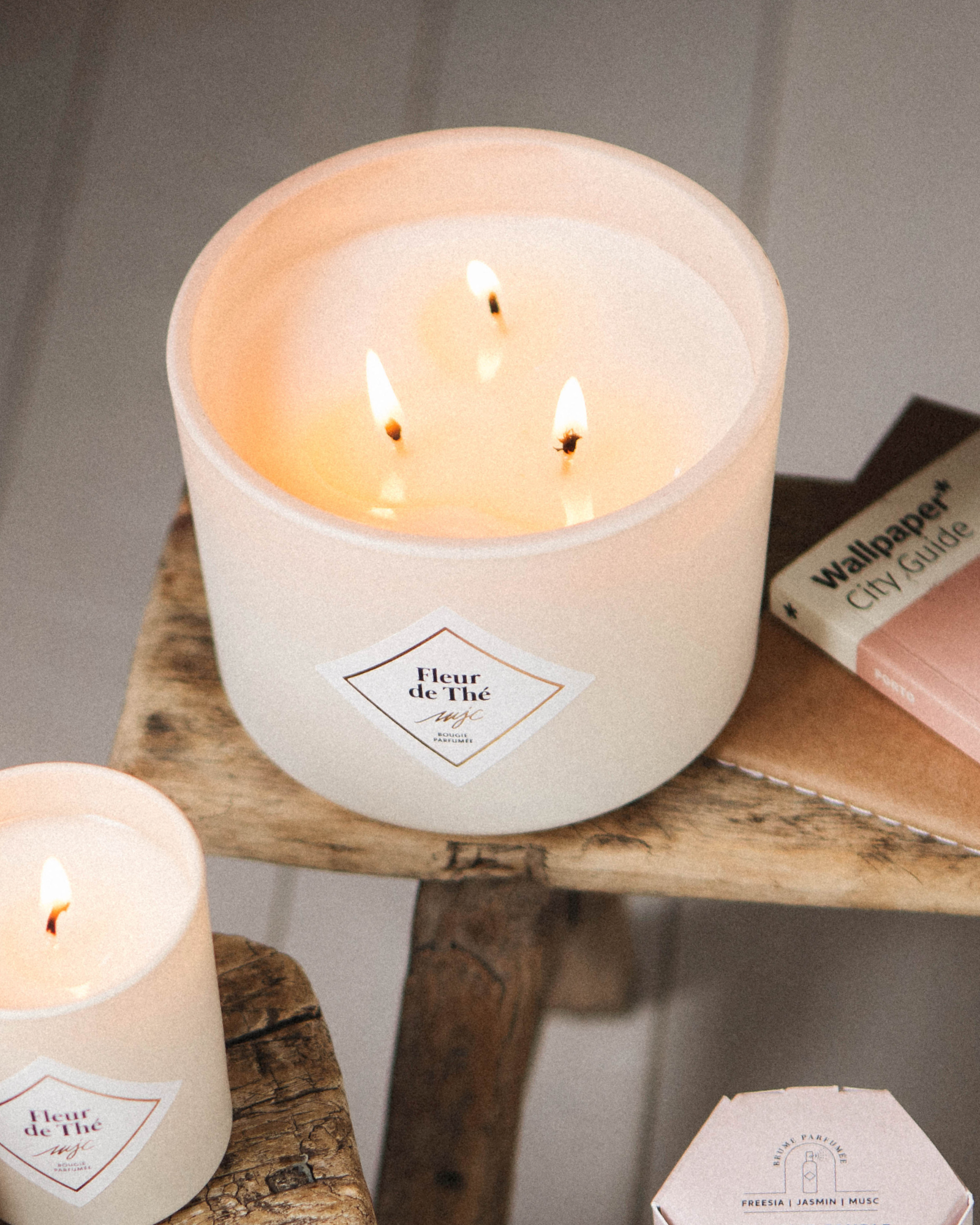Grande bougie Fleur de Thé
