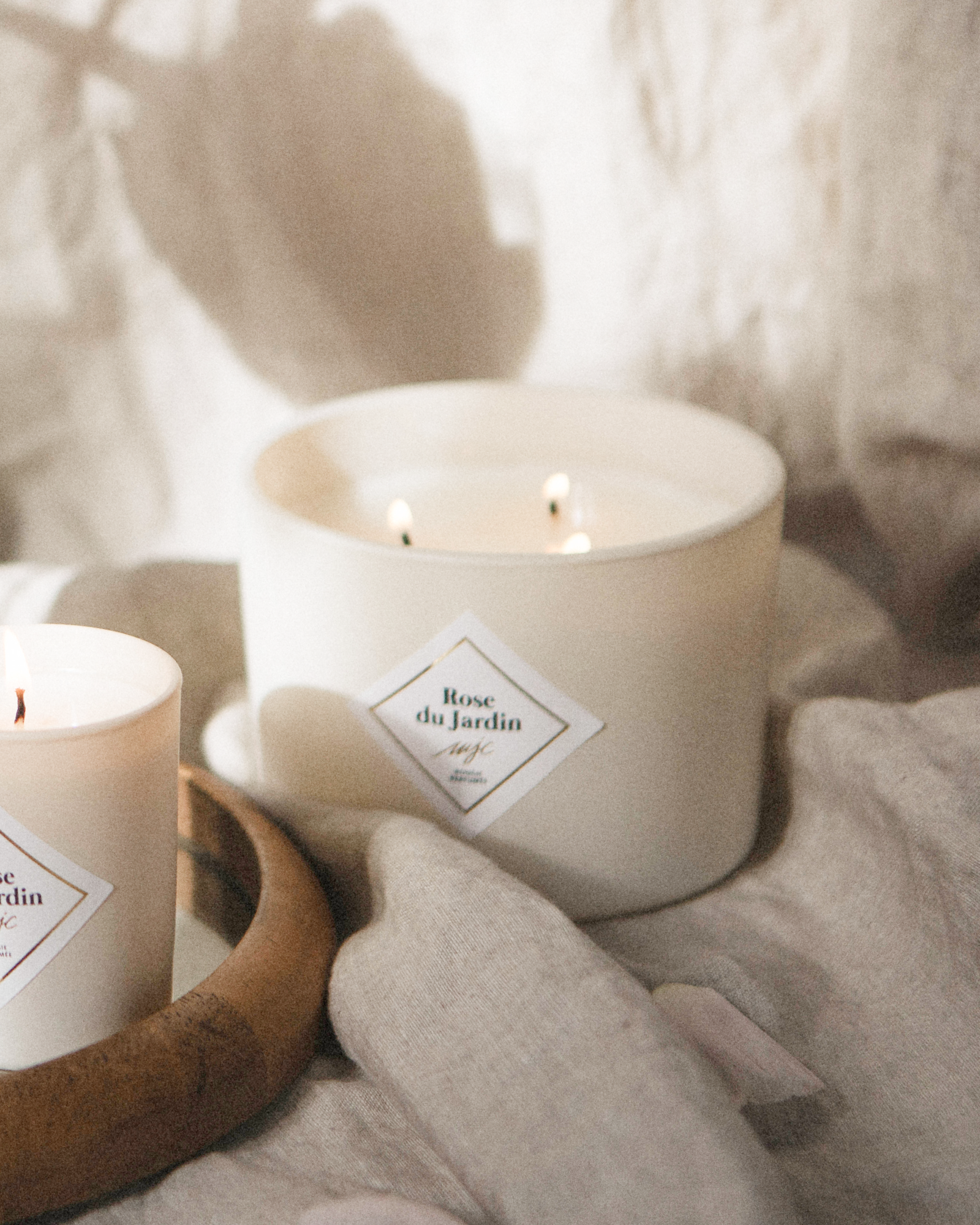 Grande bougie Rose du Jardin