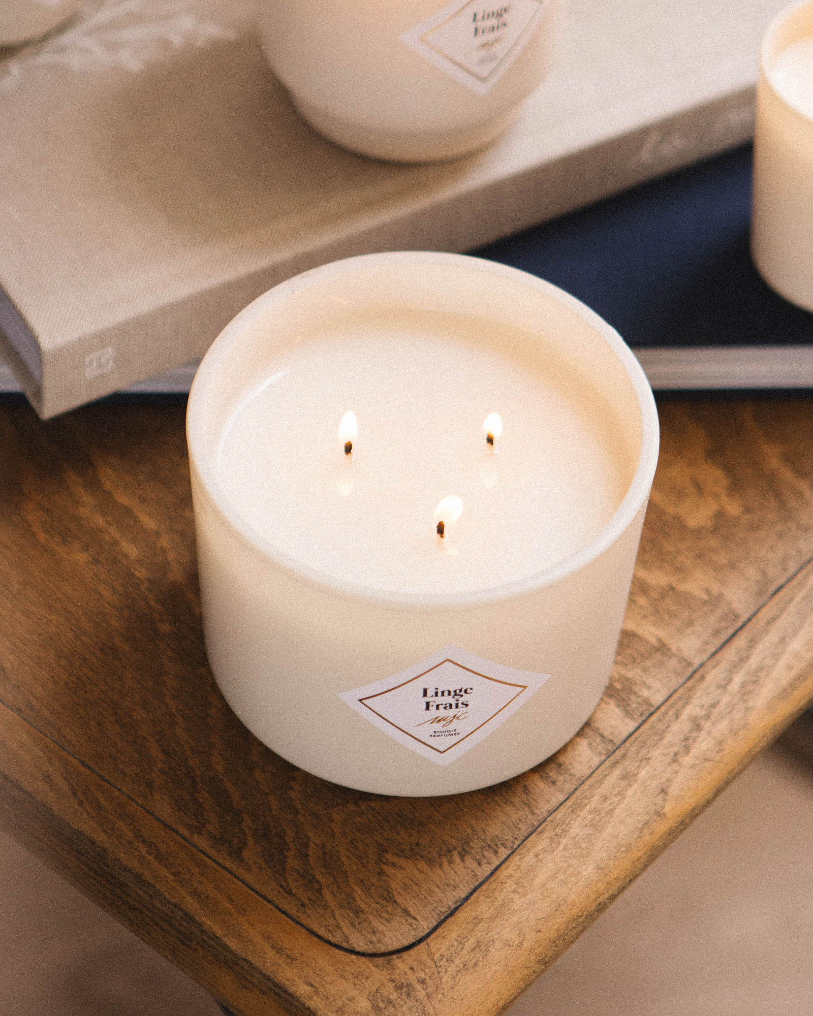 Grande bougie Linge Frais