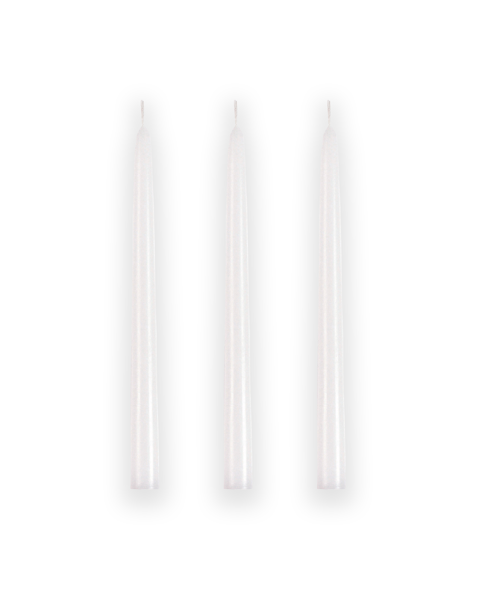 Bougies flambeaux - Blanc