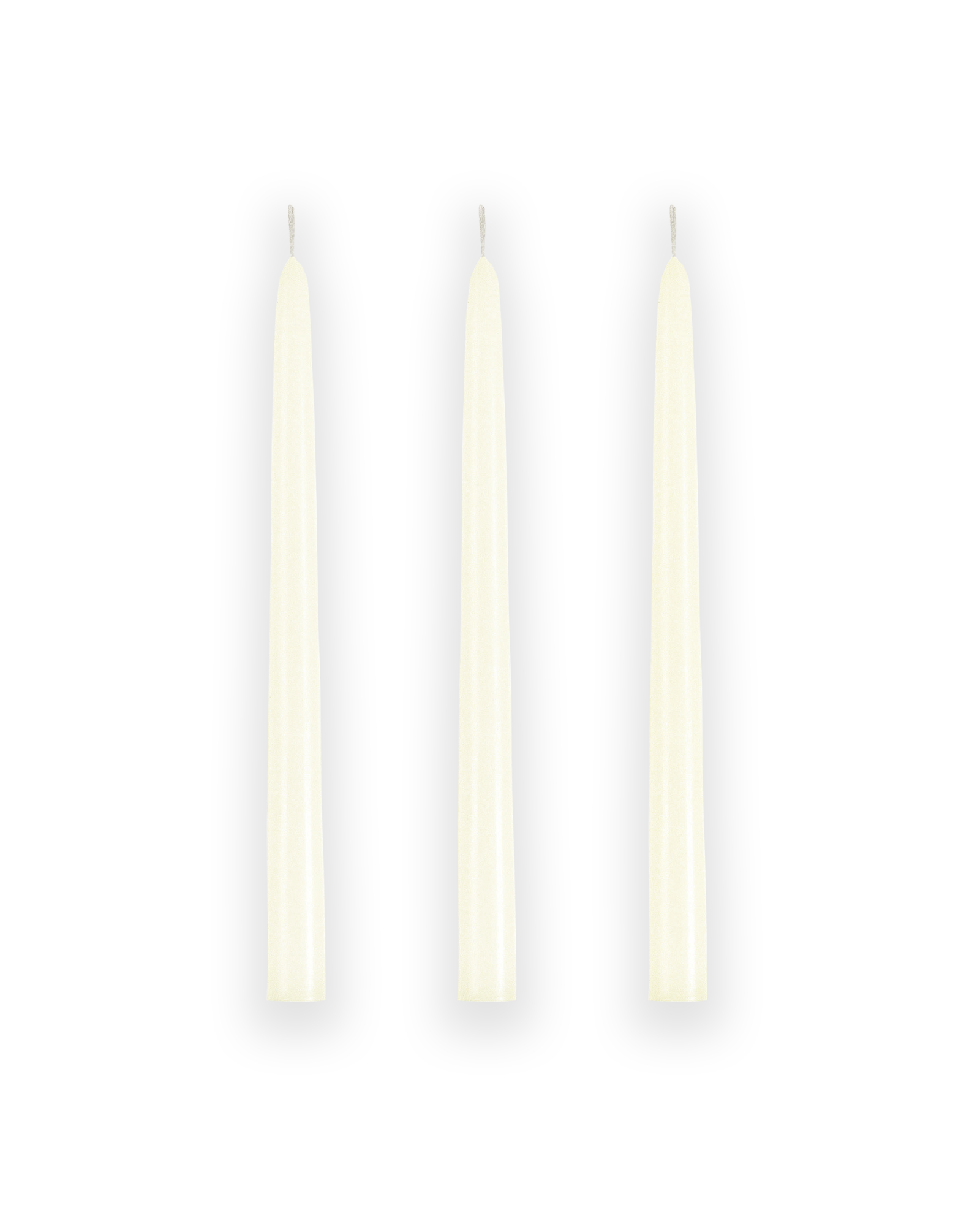 Bougies flambeaux - Ivoire