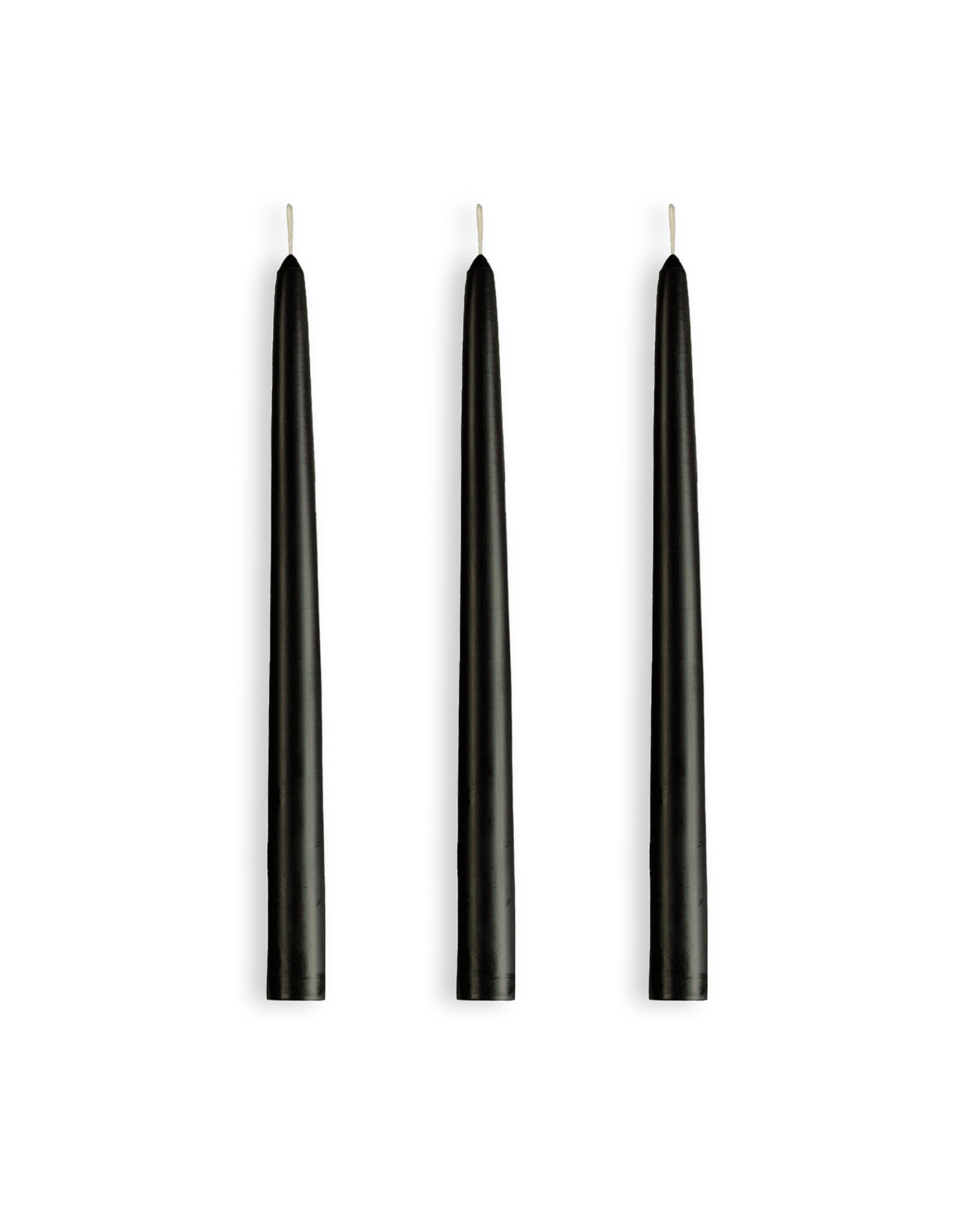 Bougies flambeaux - Noir