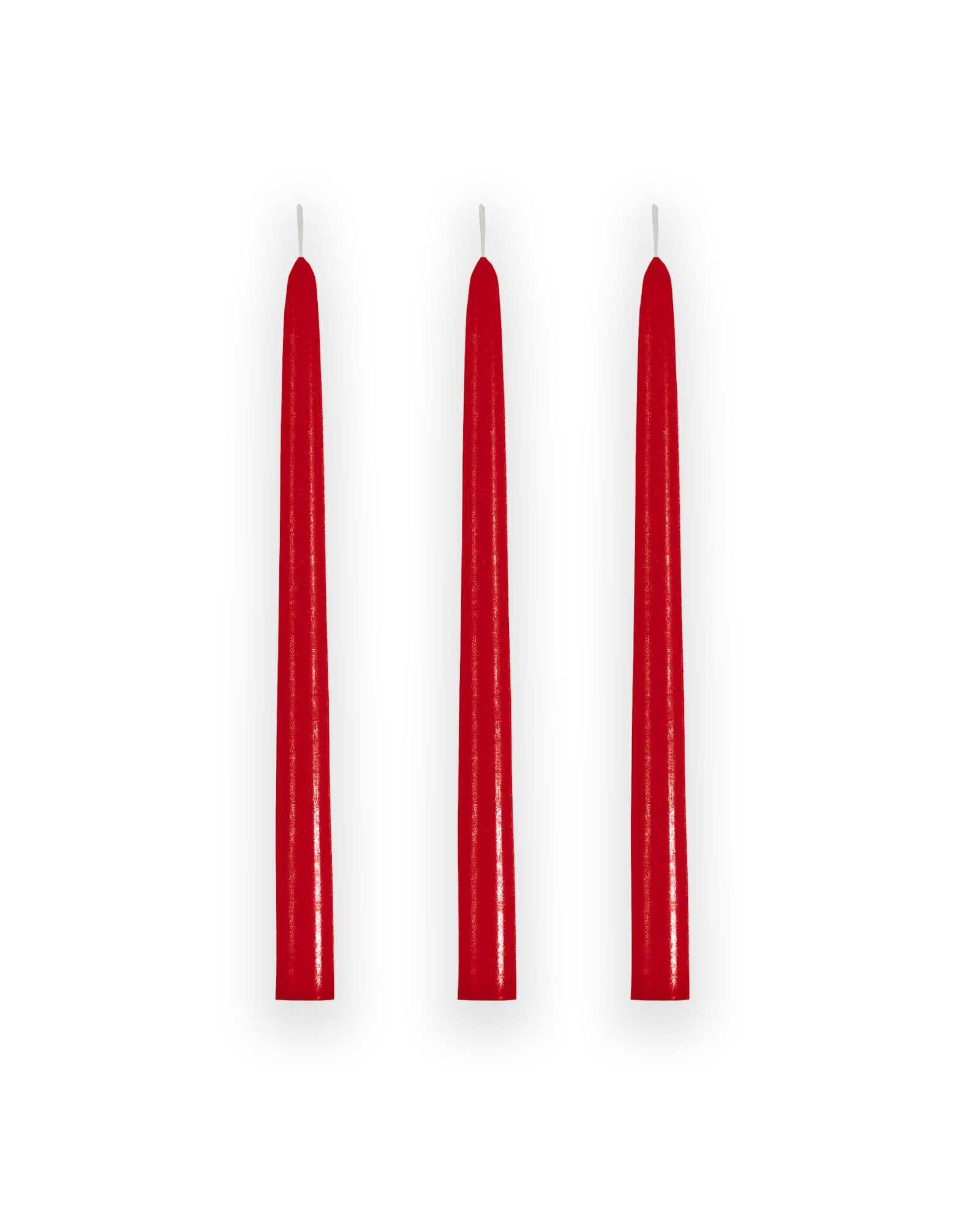 Bougies flambeaux - Rouge
