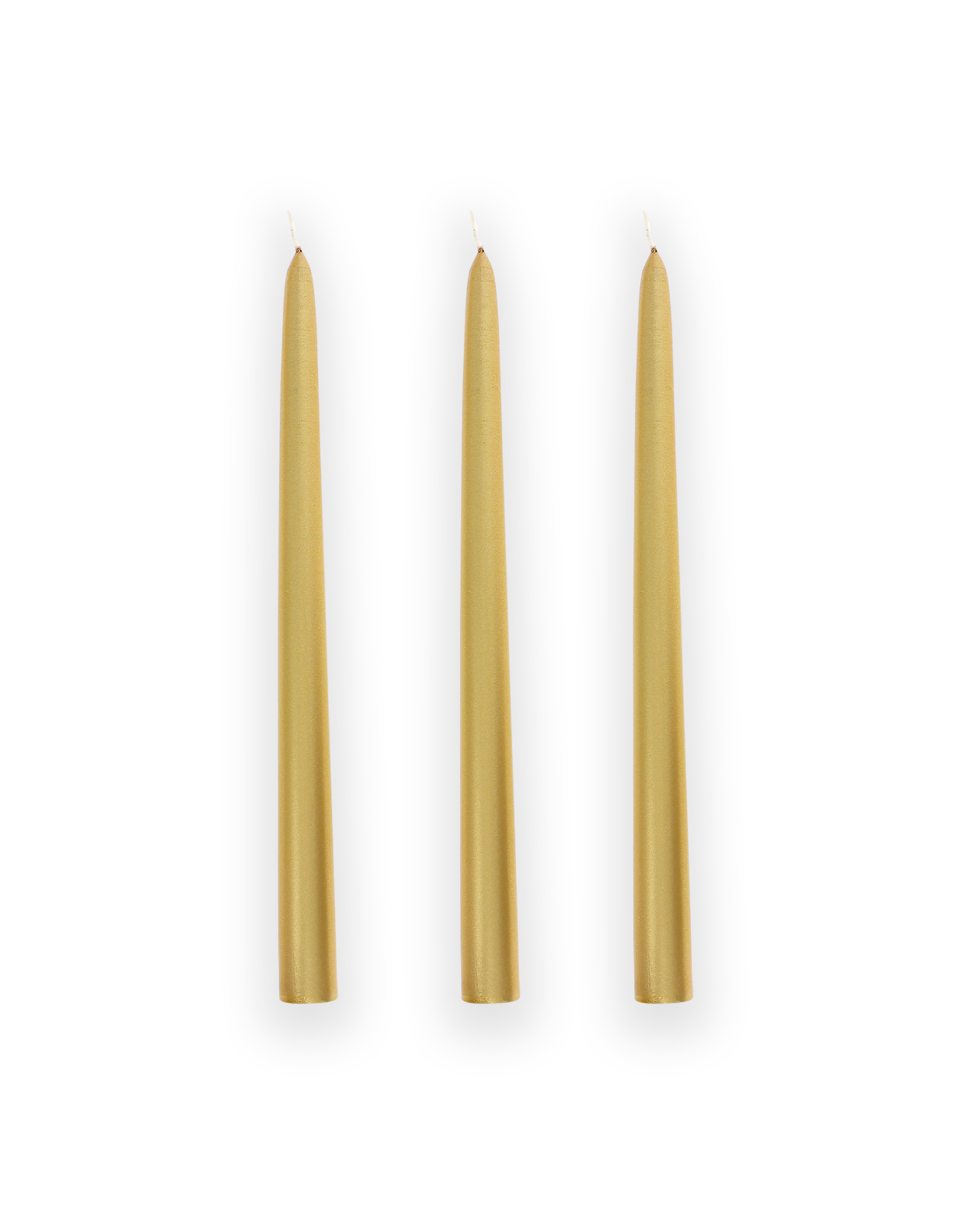 Bougies flambeaux - Or