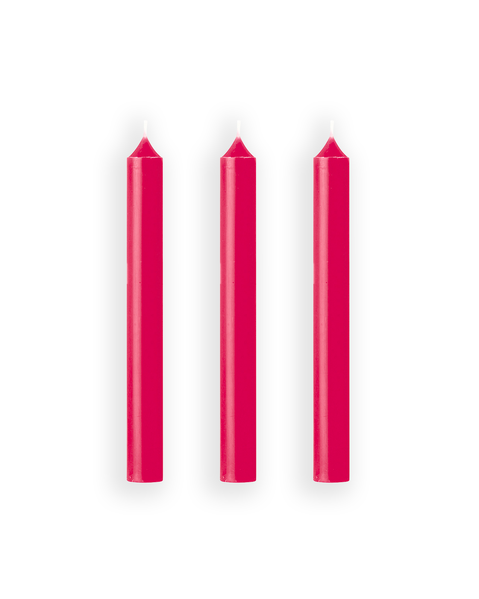 Bougies droites - Rose Foncé