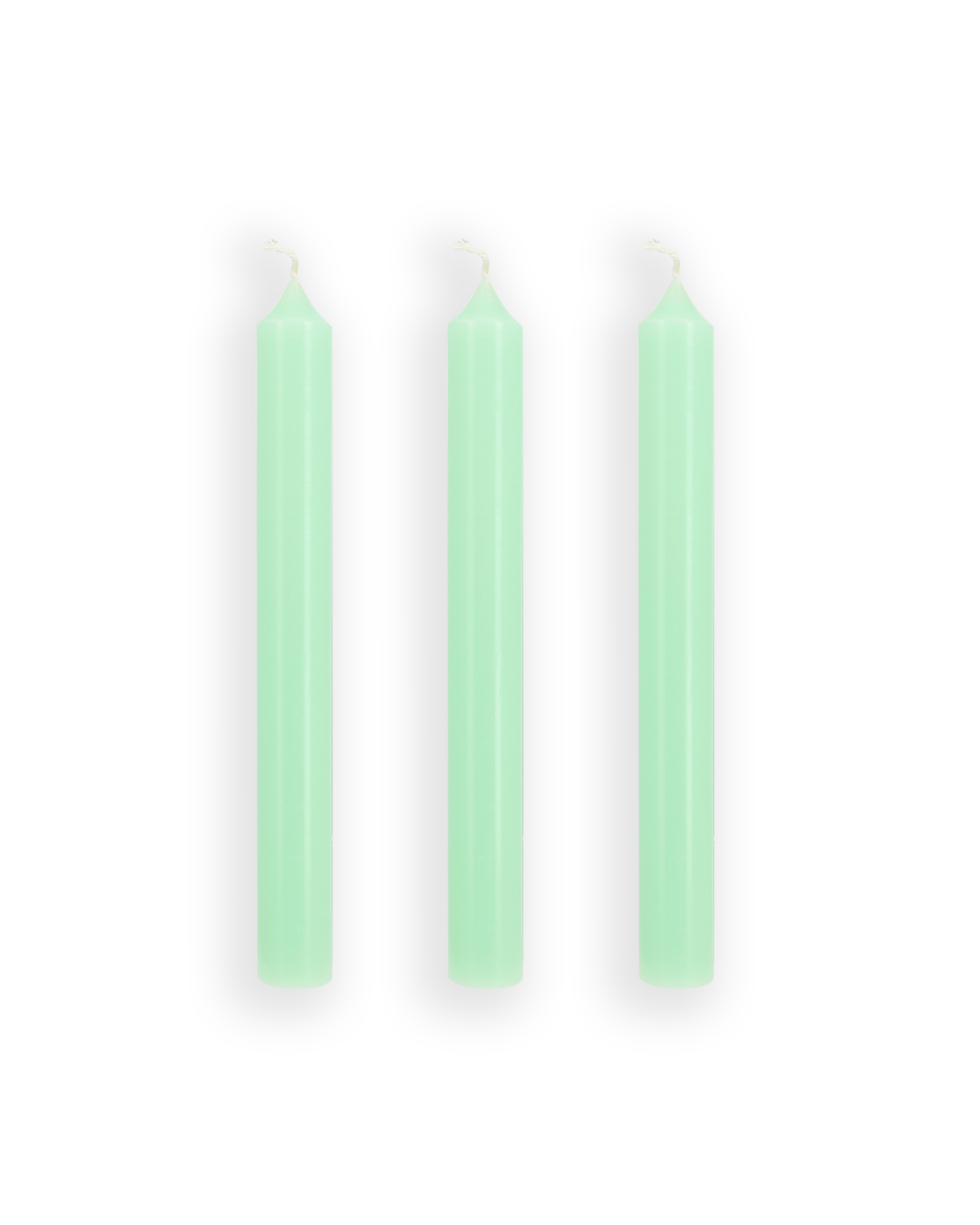 Bougies droites - Vert Pastel