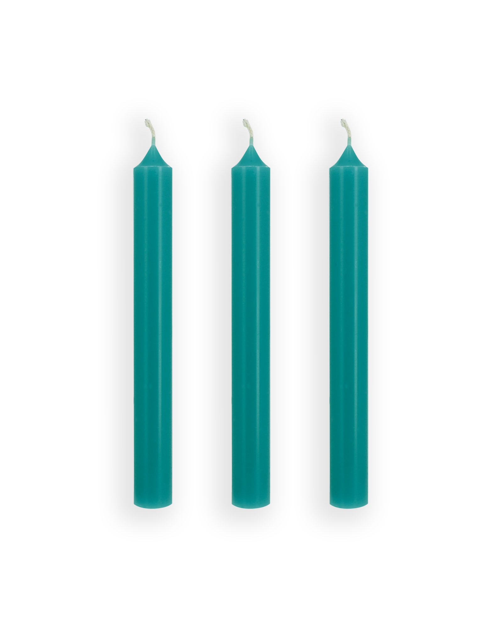 Bougies droites - Bleu Lagon