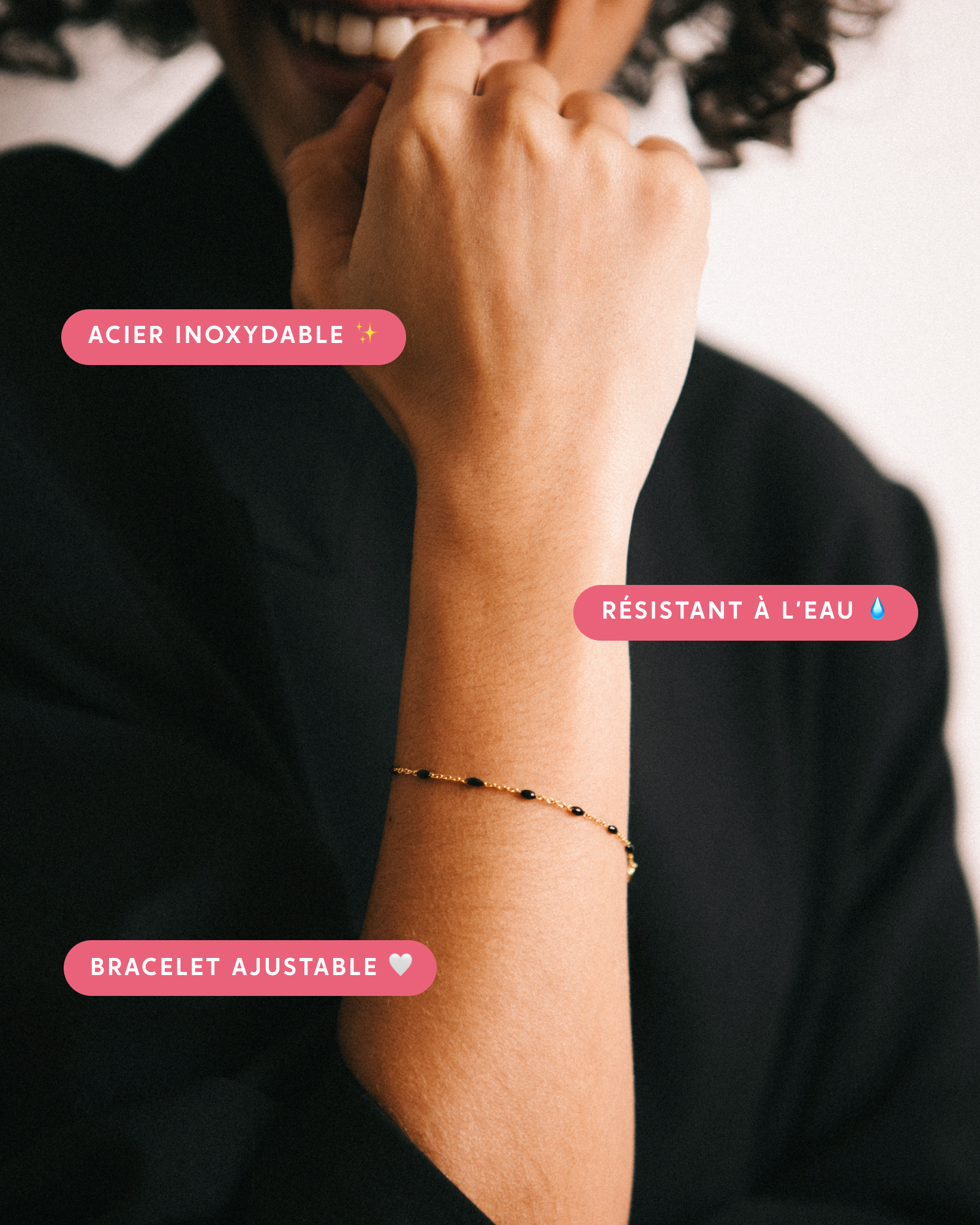 Bougies bijoux bracelet perles