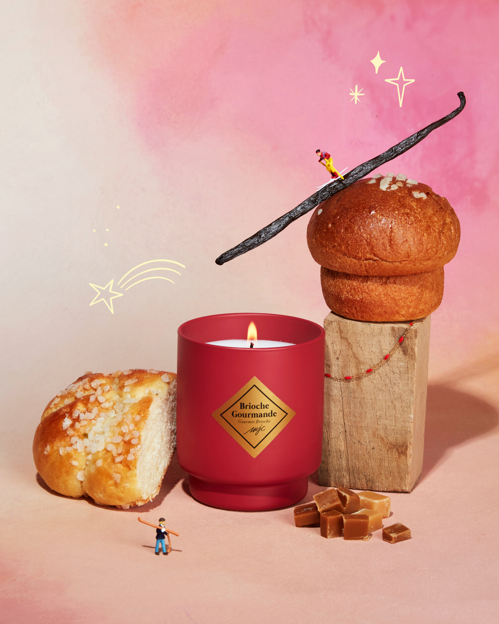 Bougie bijou bracelet Brioche Gourmande