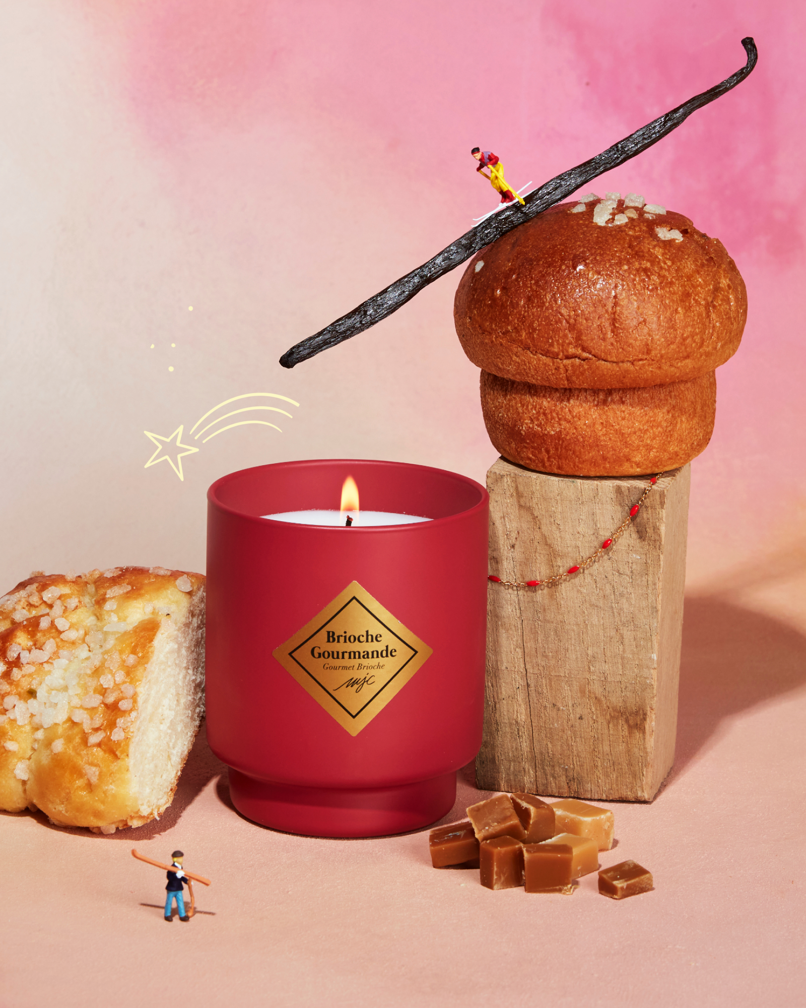 Bougie bijou bracelet Brioche Gourmande