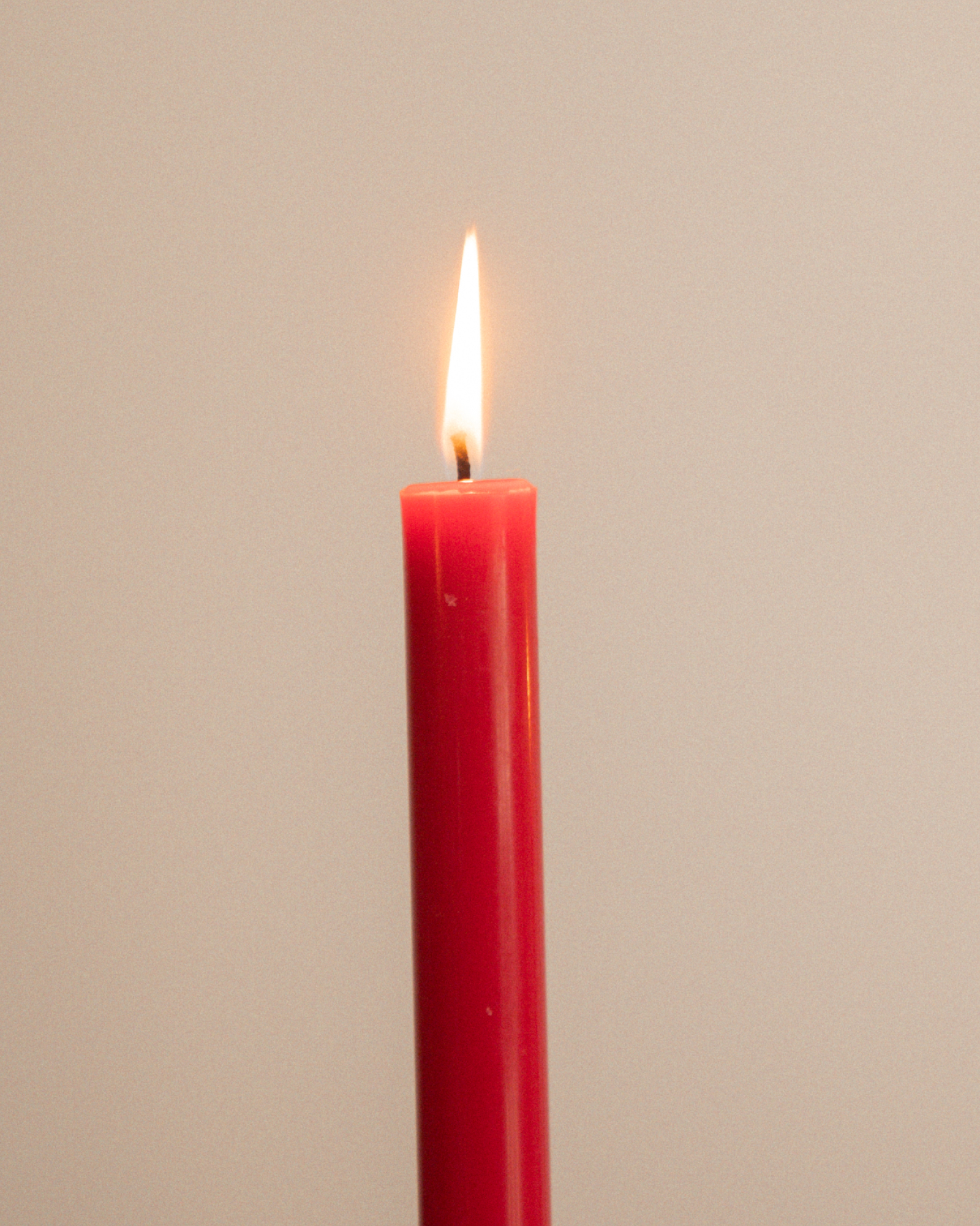 Bougies droites - Rouge