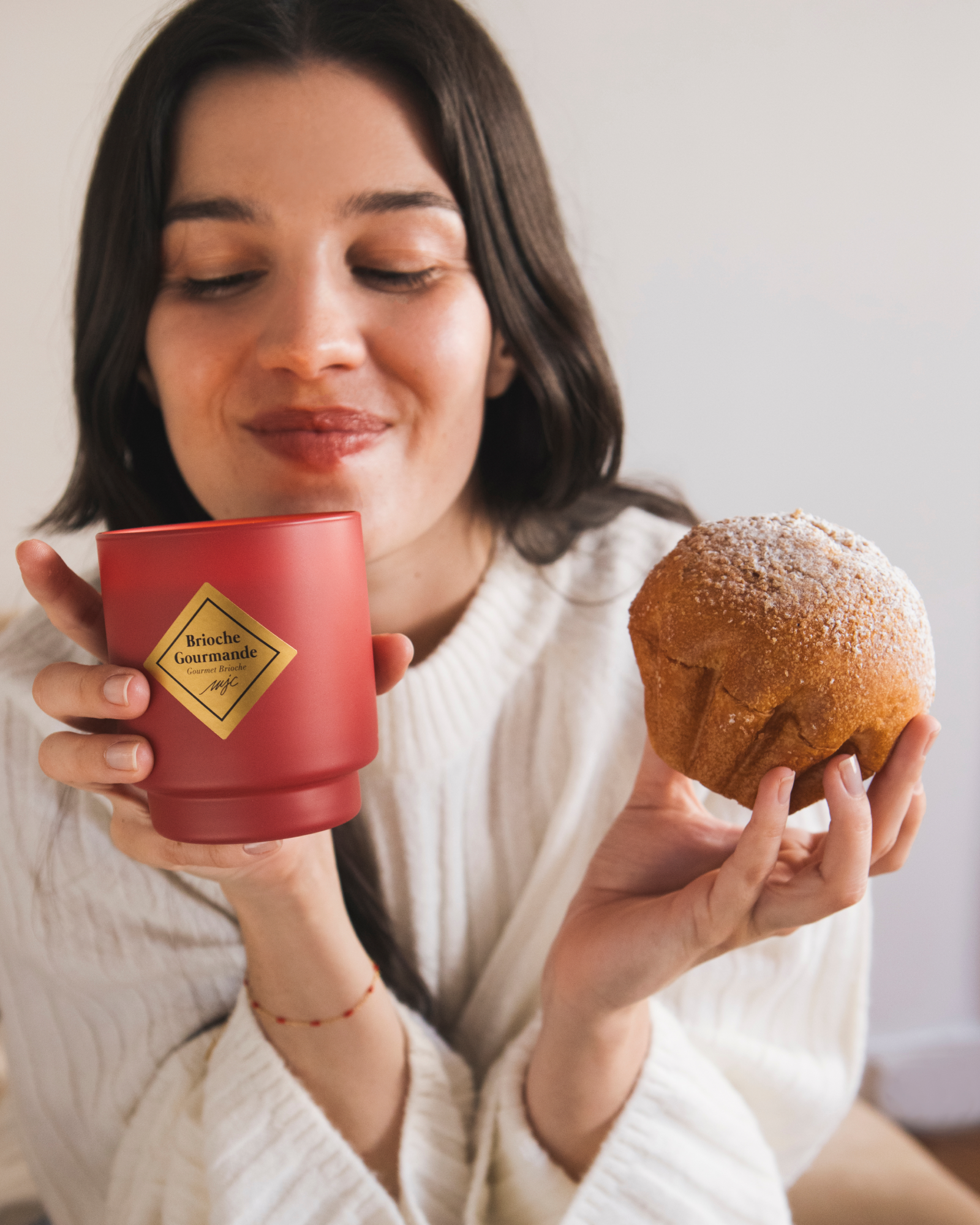 Bougie bijou bracelet Brioche Gourmande