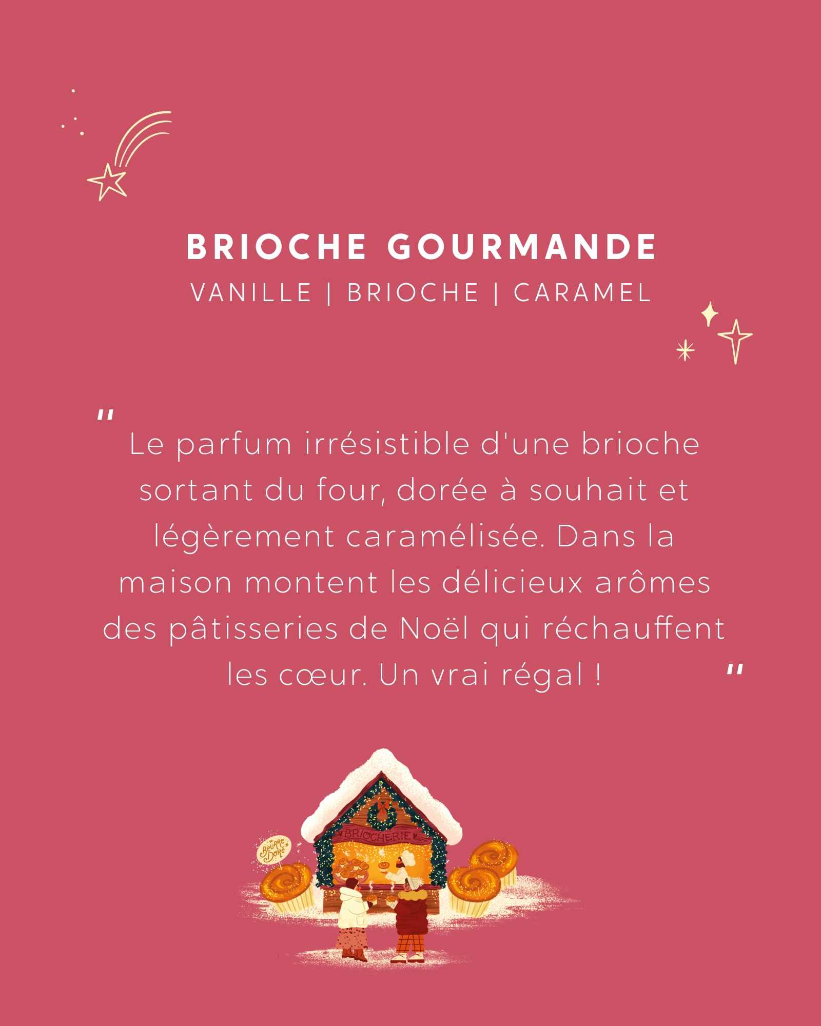 Bougie bijou bracelet Brioche Gourmande
