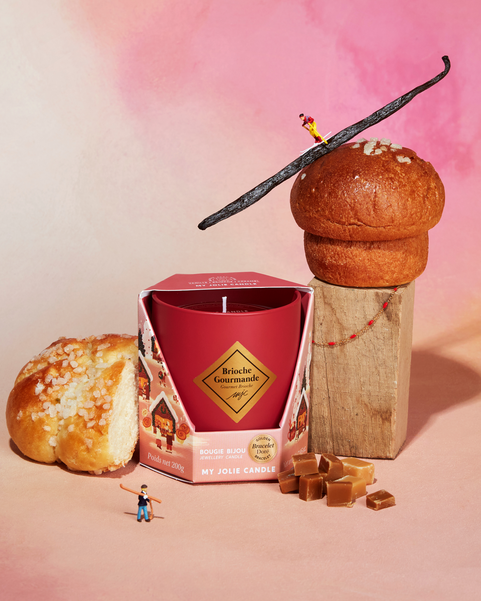 Bougie bijou bracelet Brioche Gourmande