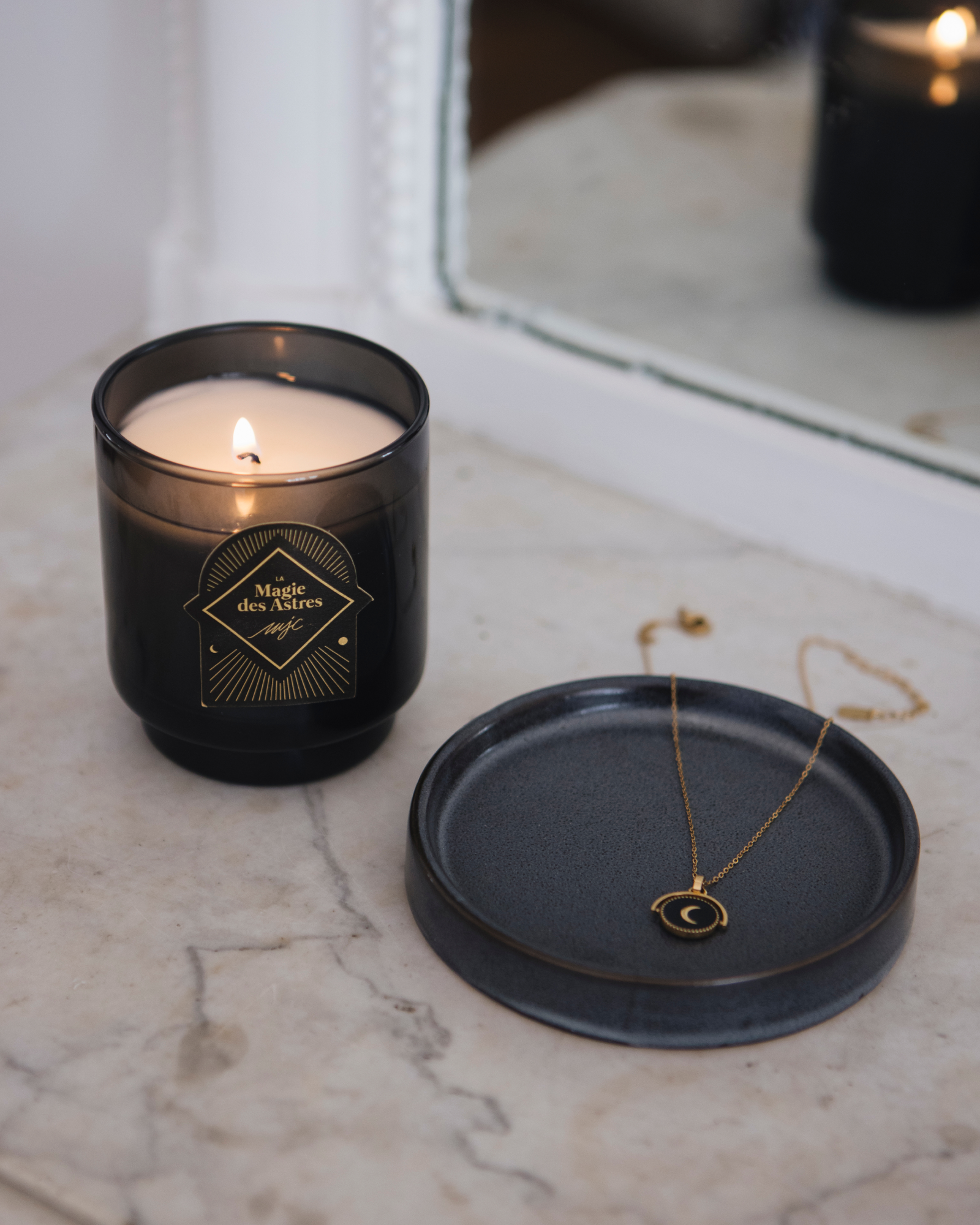 Bougie bijou La Magie des Astres - collier