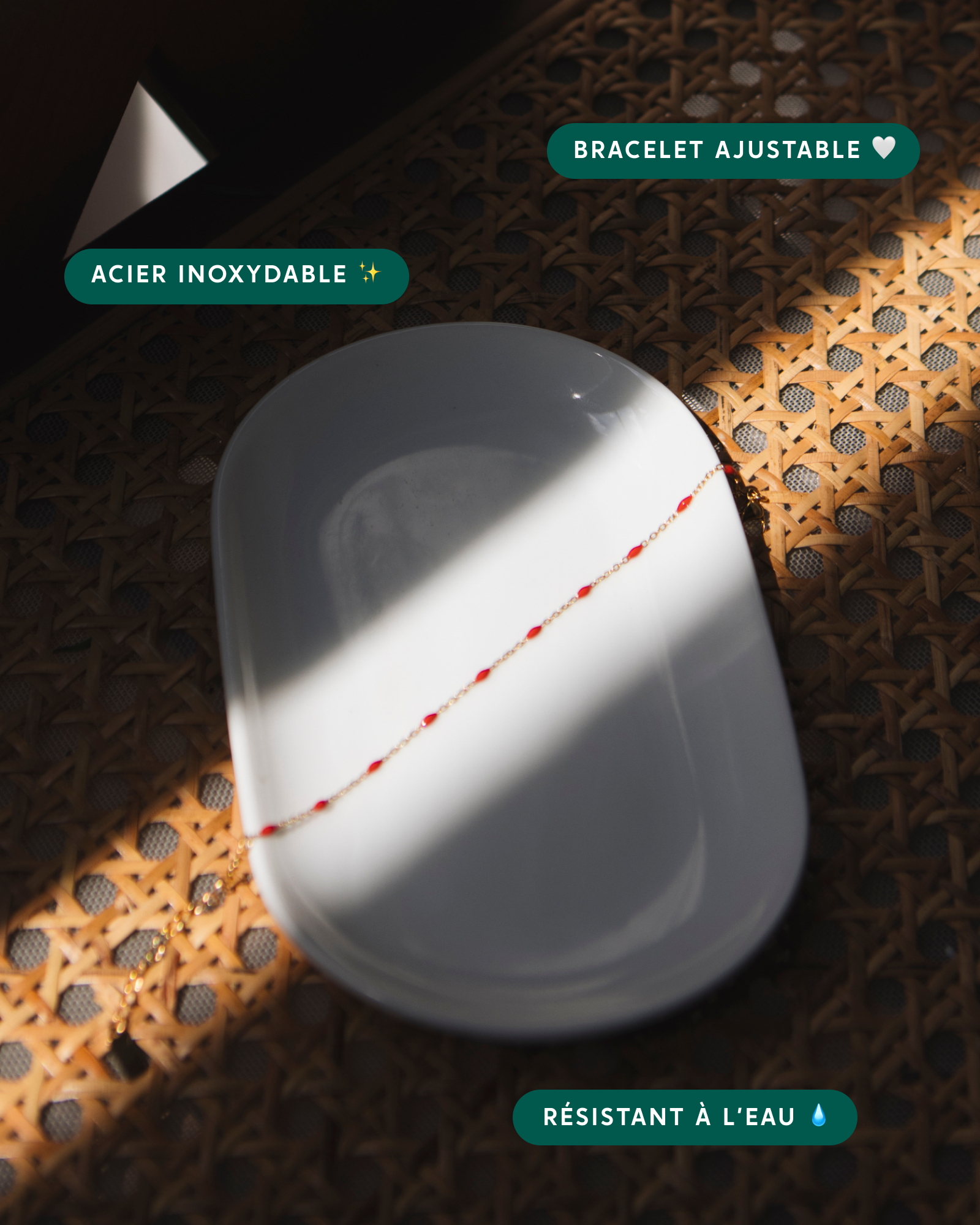 Bougie bijou bracelet Sapin Givré