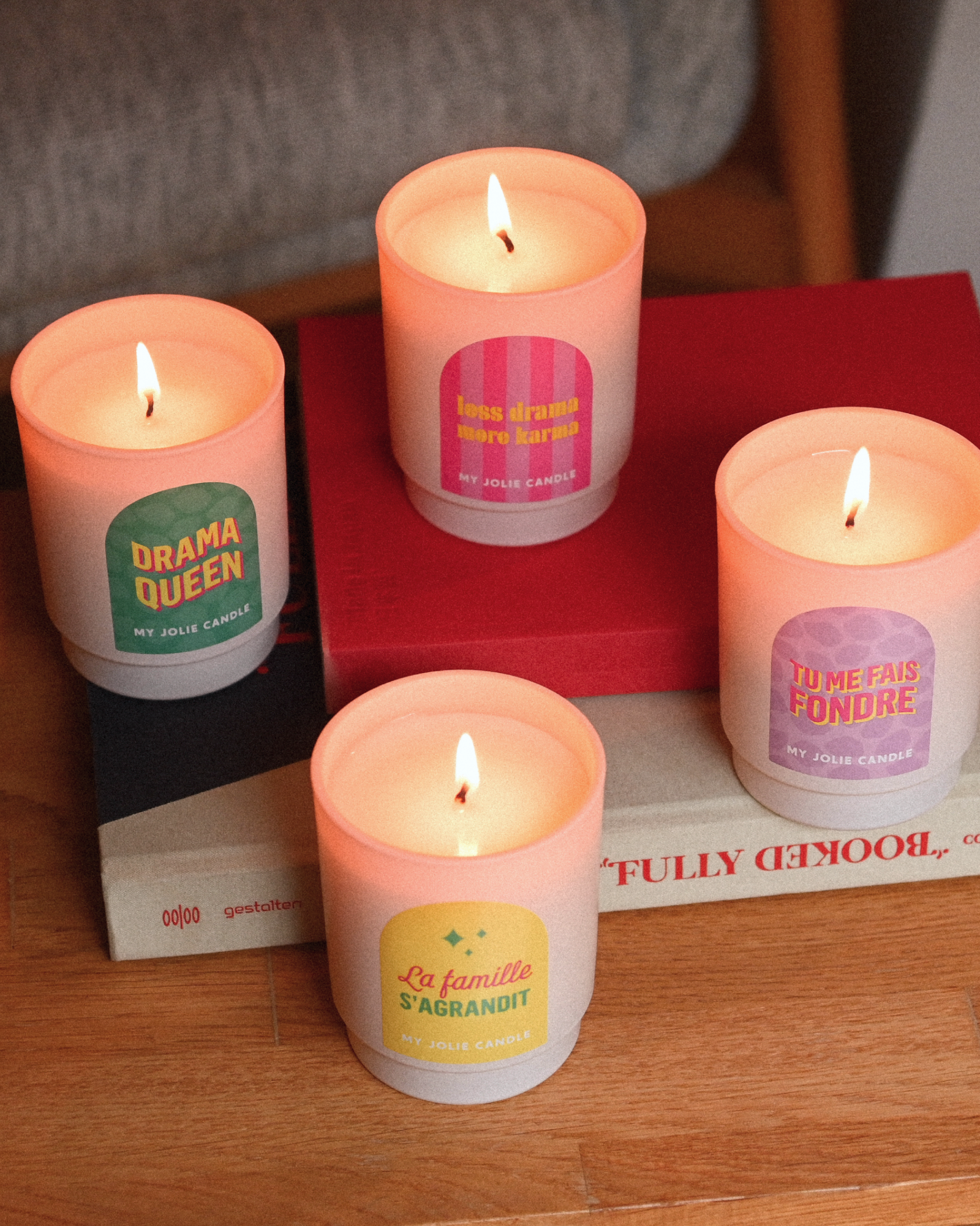 Bougie parfumée à messages