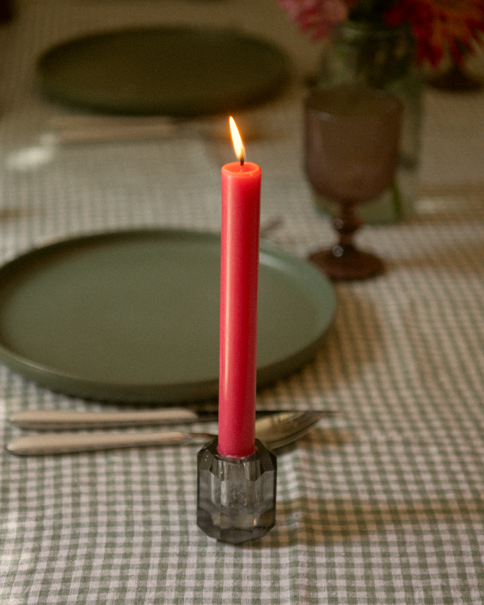 Bougies droites - Rose Foncé