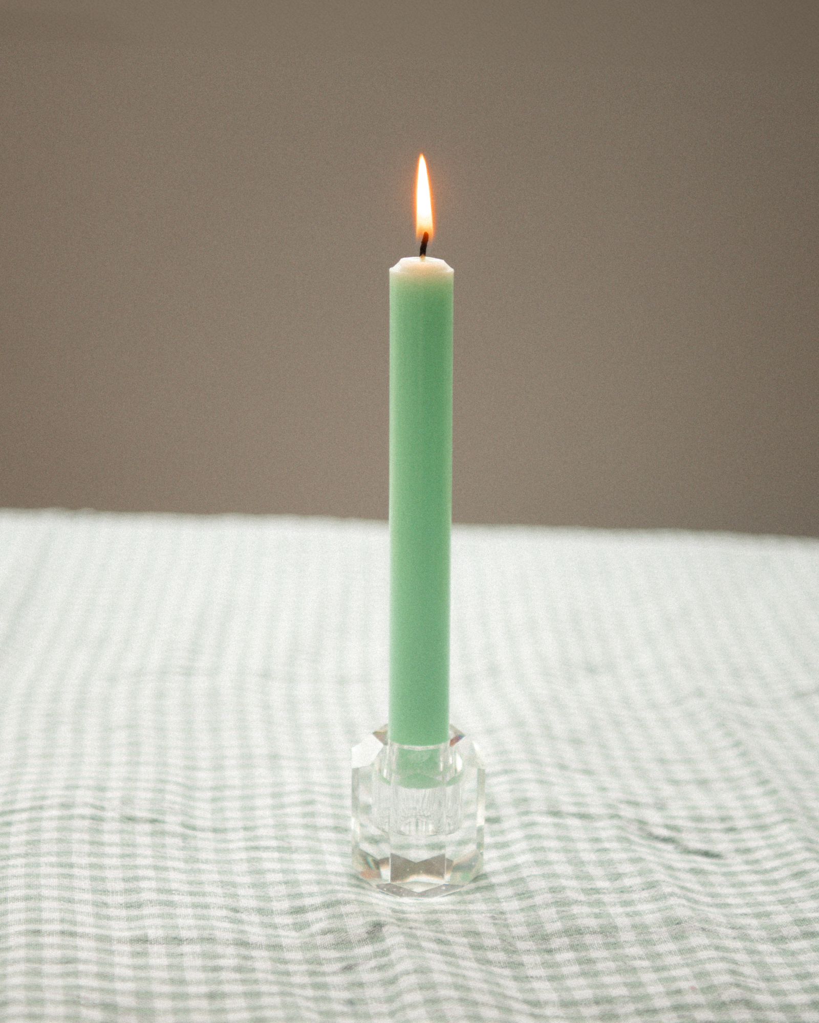 Bougies droites - Vert Pastel