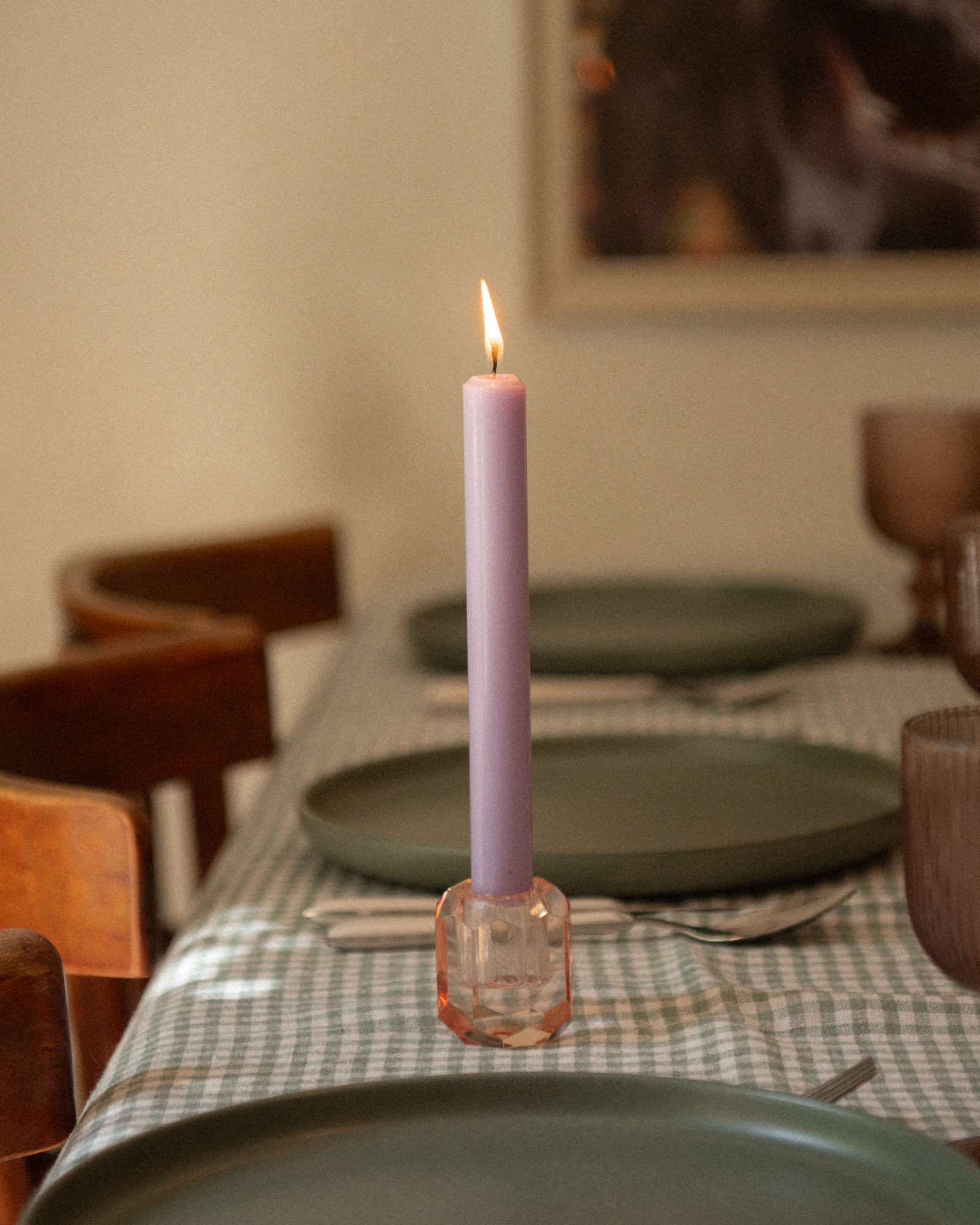 Bougies droites - Lilas