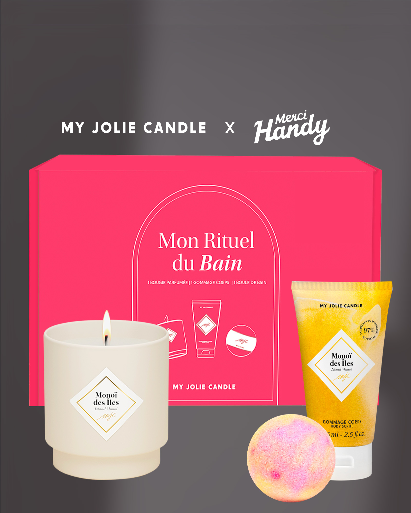 Coffret Bain x Merci Handy - Monoï des Îles