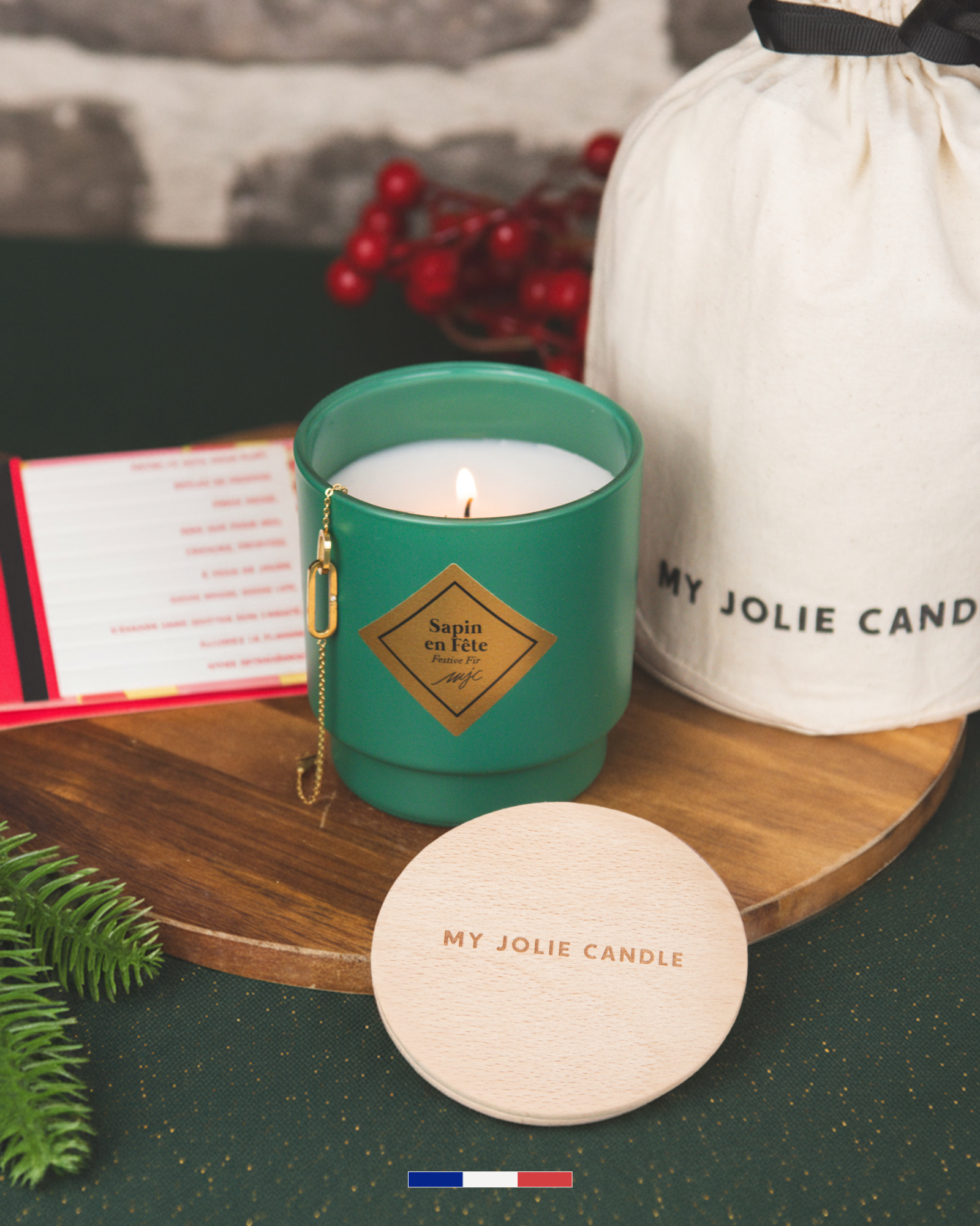 Bougie bijou Sapin en Fête et accessoires