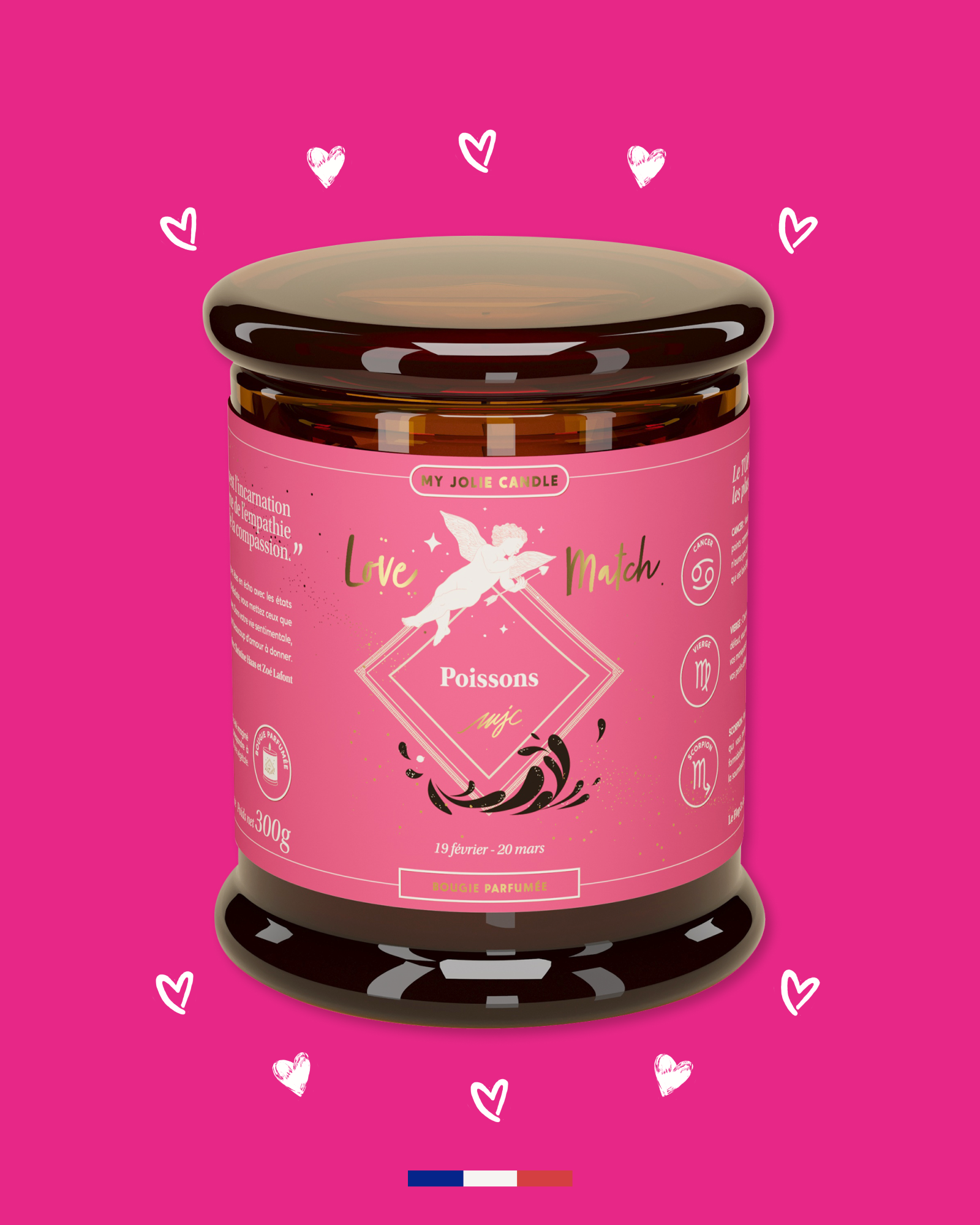 La Bougie Astrale Love Match Poissons