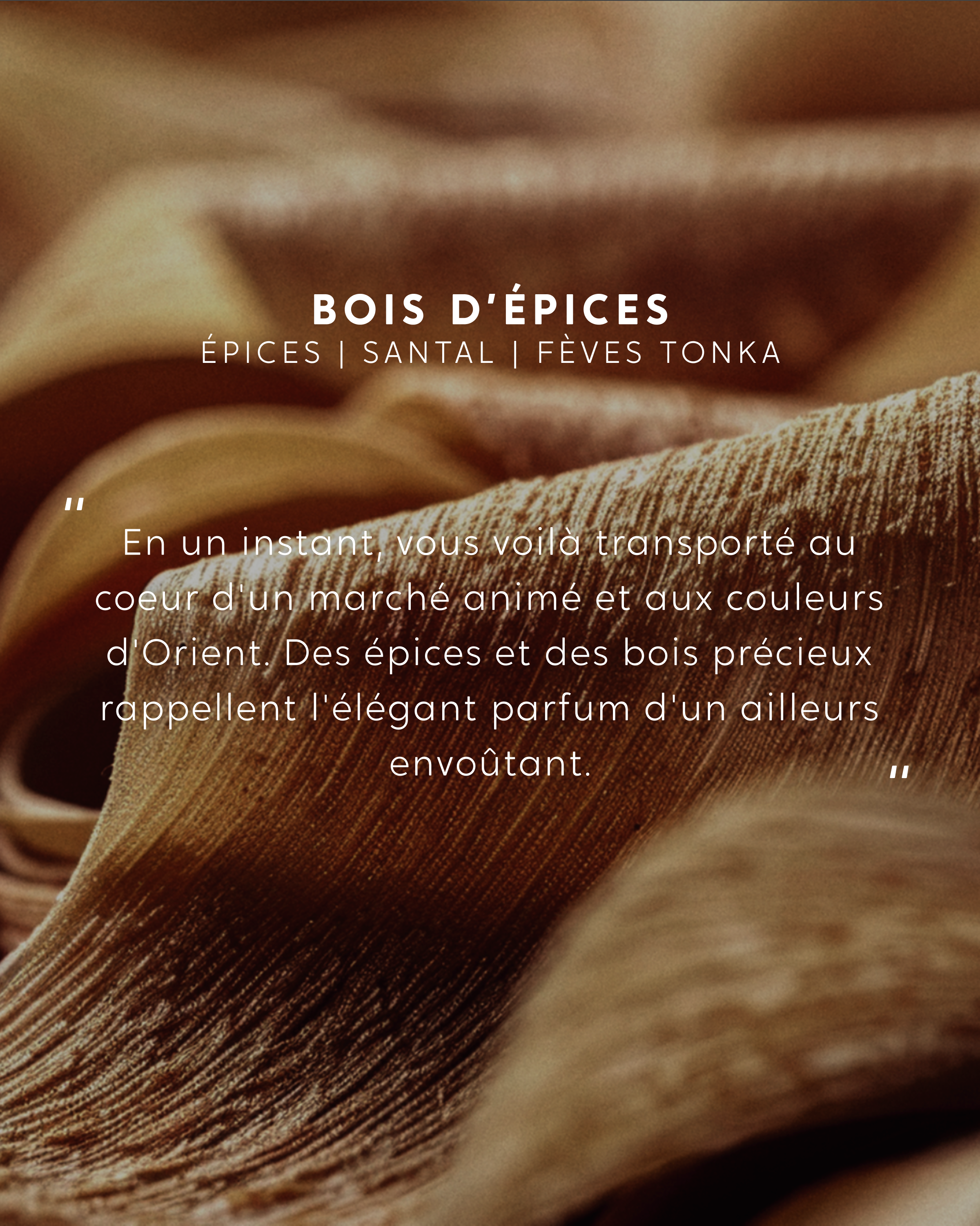 Spray parfumé Bois d'épices