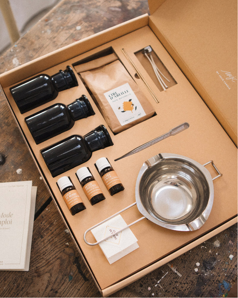 Kit DIY Bougie fondante parfumée Ma Box au Naturel - Achat à Luppé