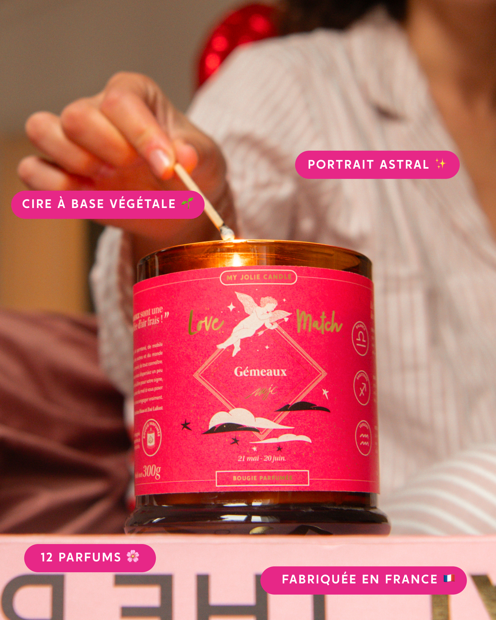 La Bougie Astrale Love Match Gémeaux