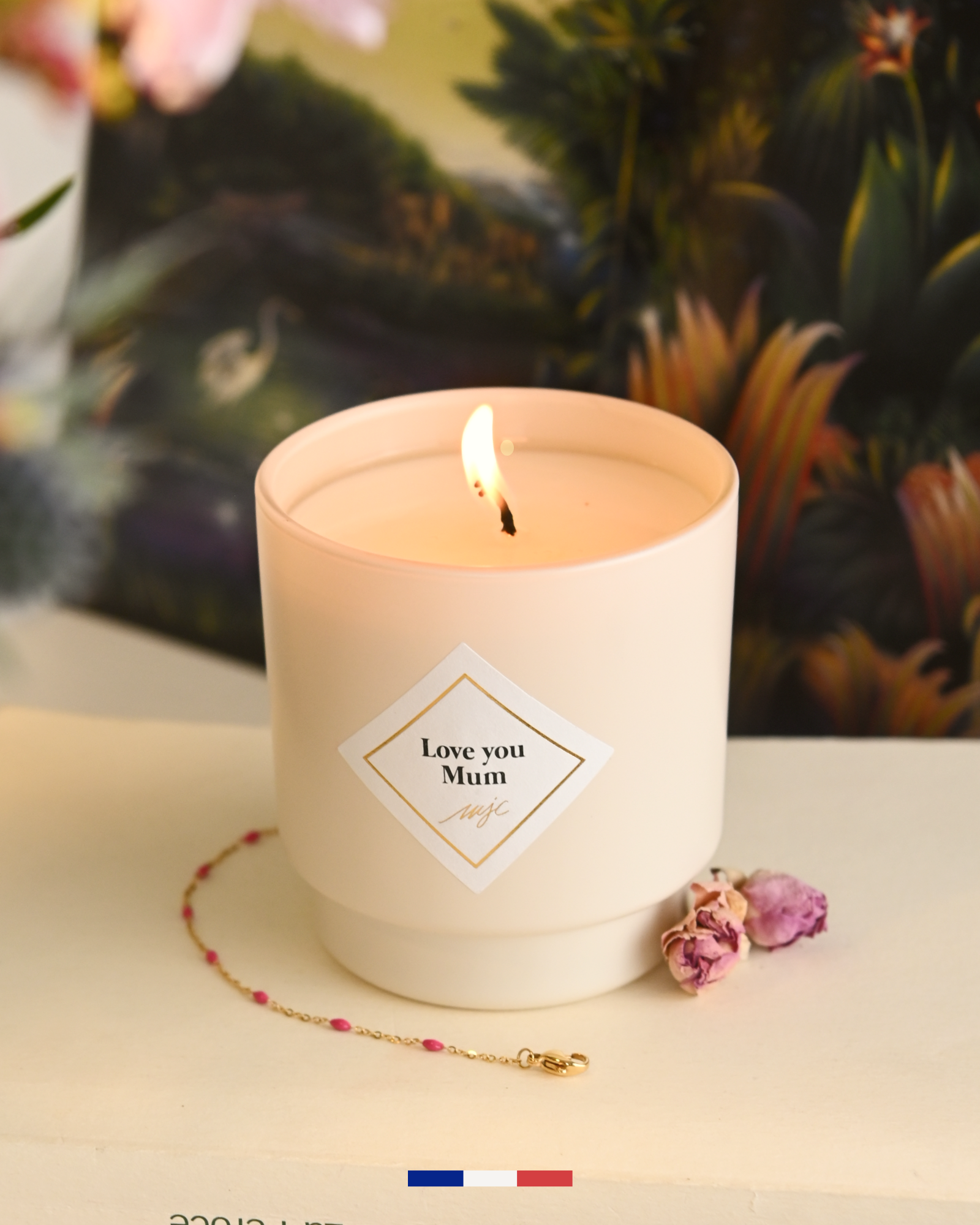 Bougie bijou bracelet Love You Mum