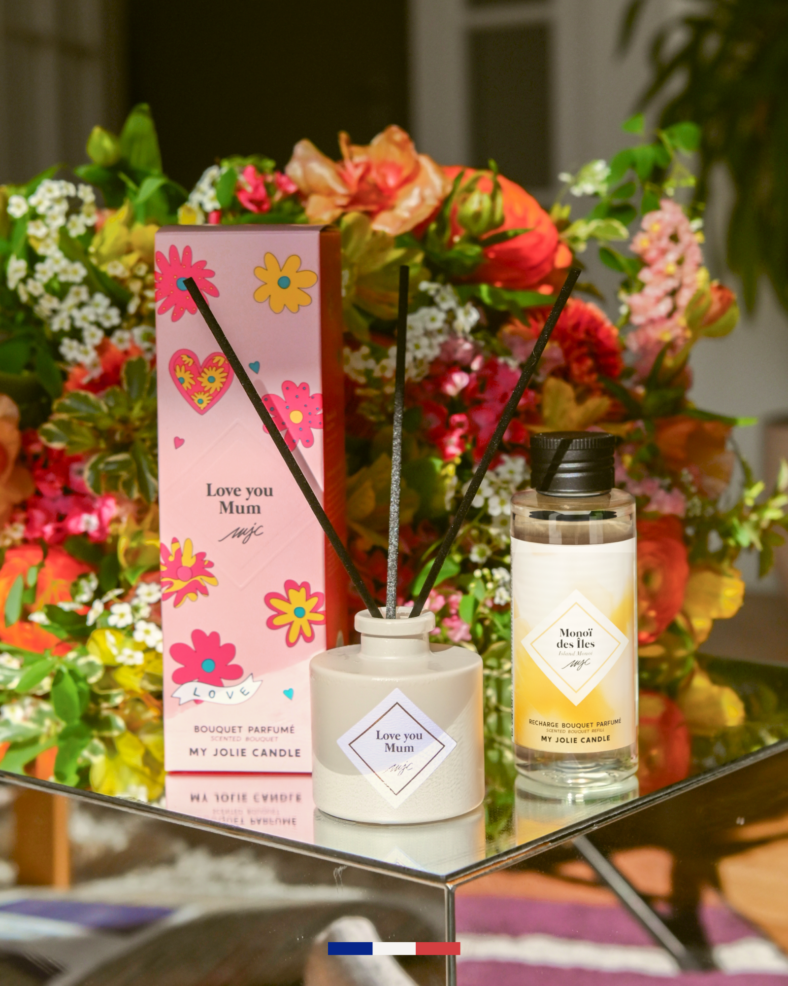 Bouquet parfumé Love you Mum