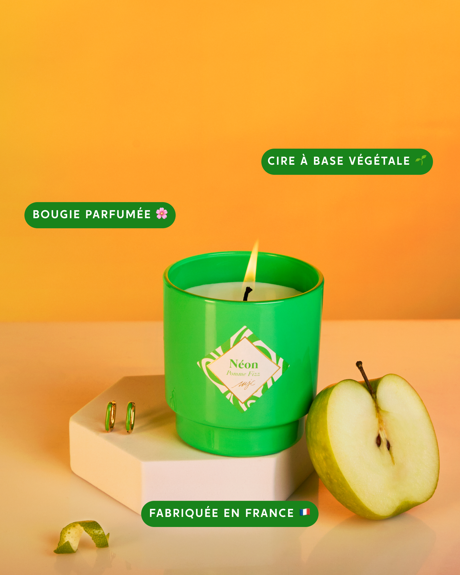 Bougie bijou Pomme Fizz
