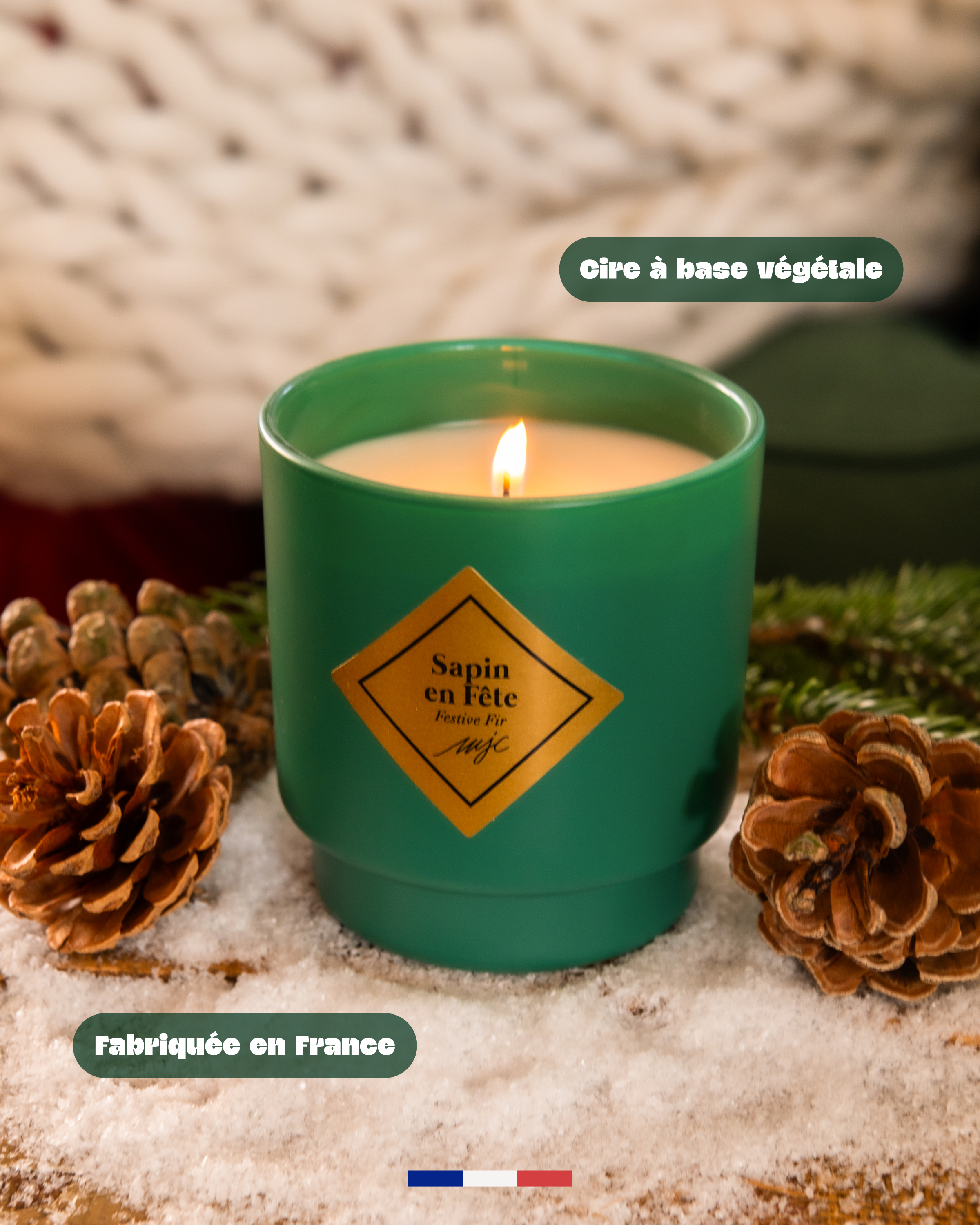 Bougie bijou Sapin en Fête