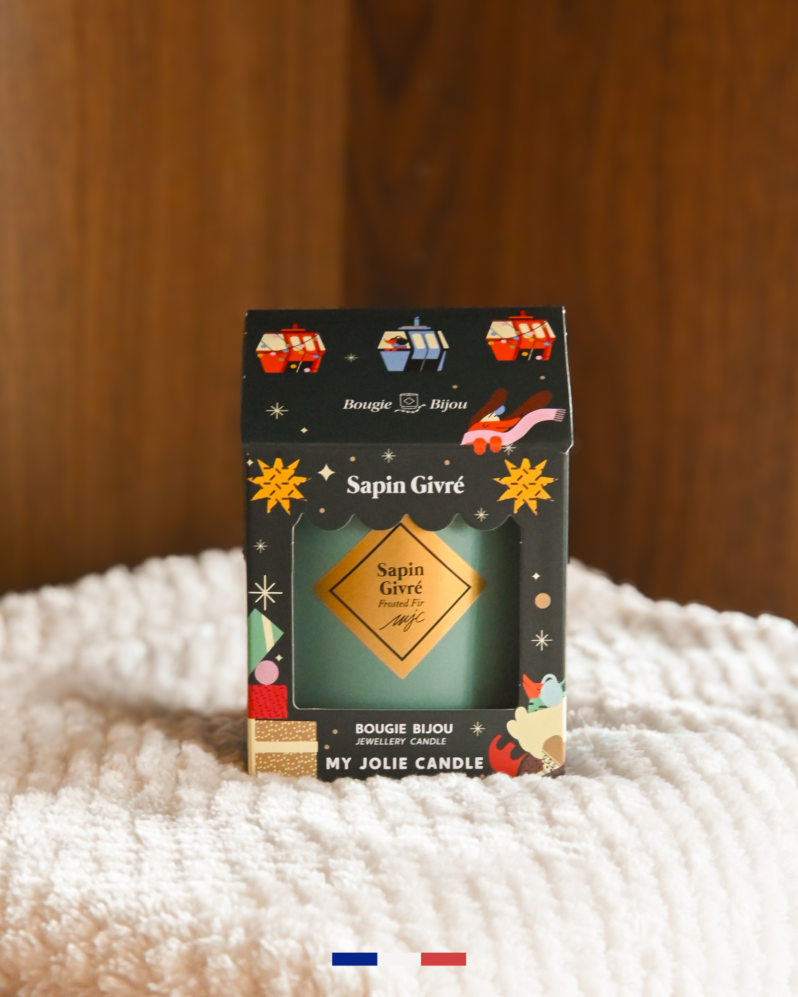 Bougie bijou Sapin Givré