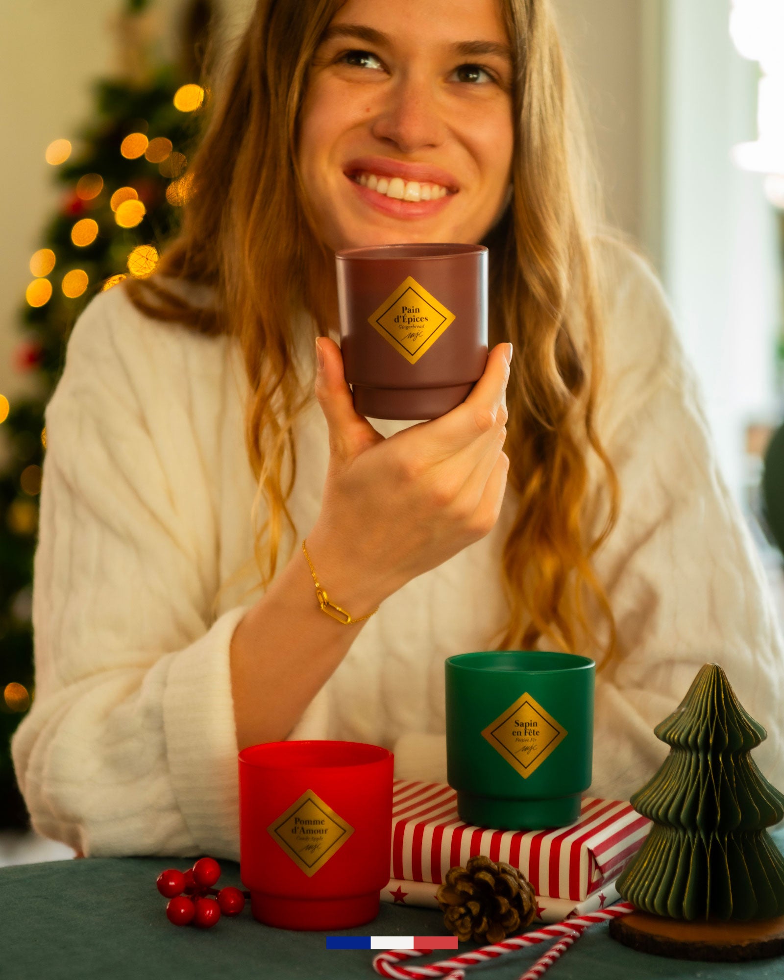 Bougie bijou Sapin en Fête