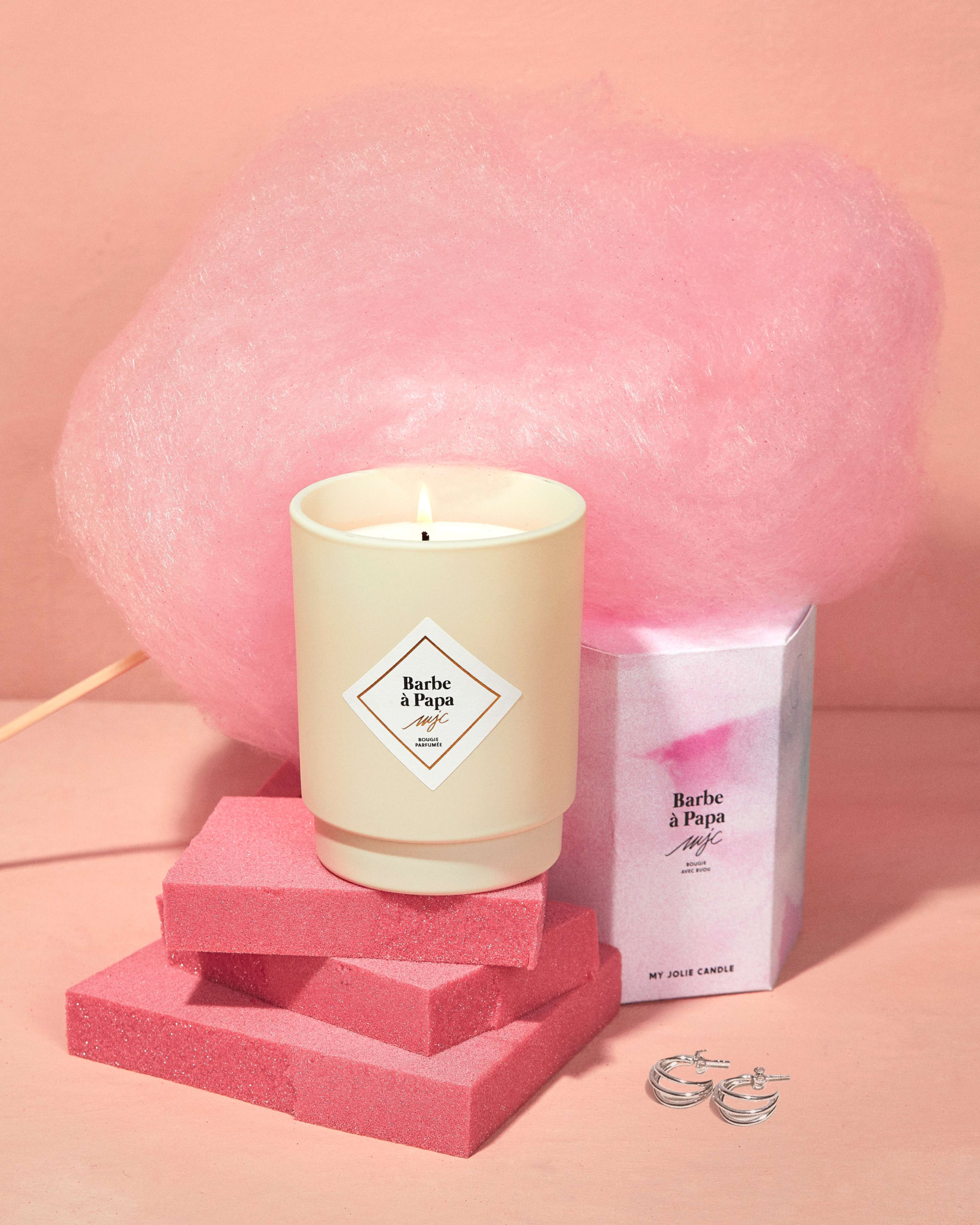 Bougie bijou boucle d'oreille surprise