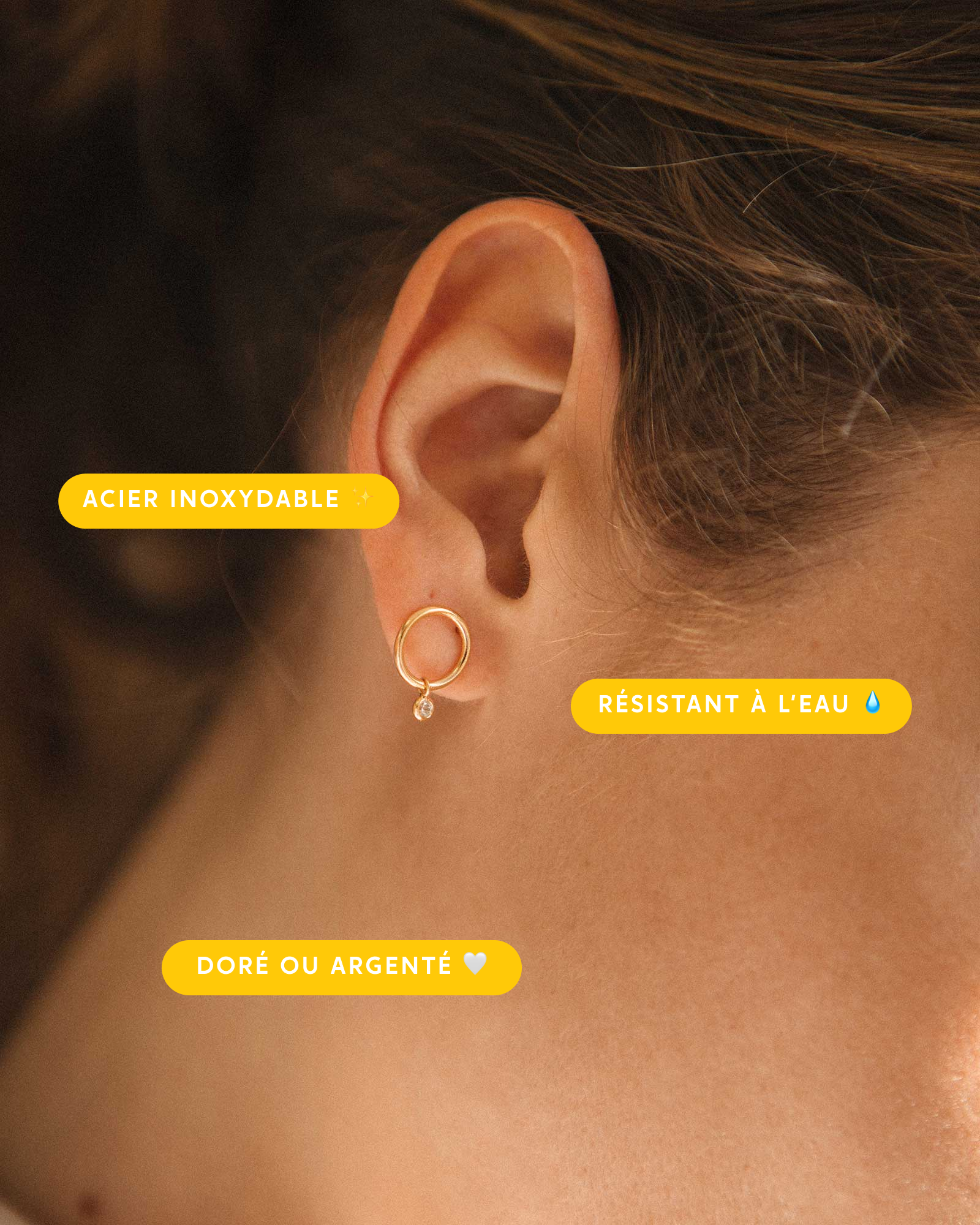 Bougies bijoux boucles d'oreilles surprises