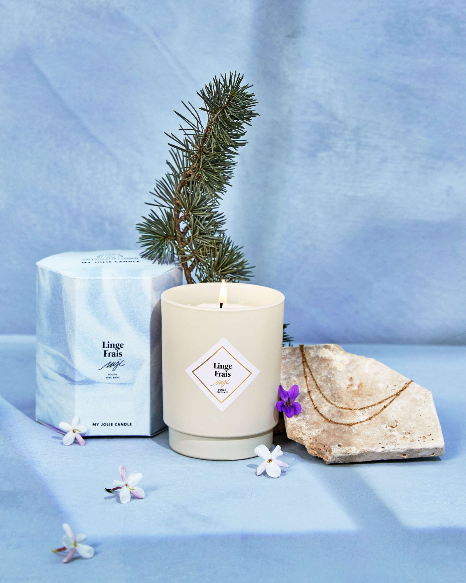 Bougie bijou Linge Frais