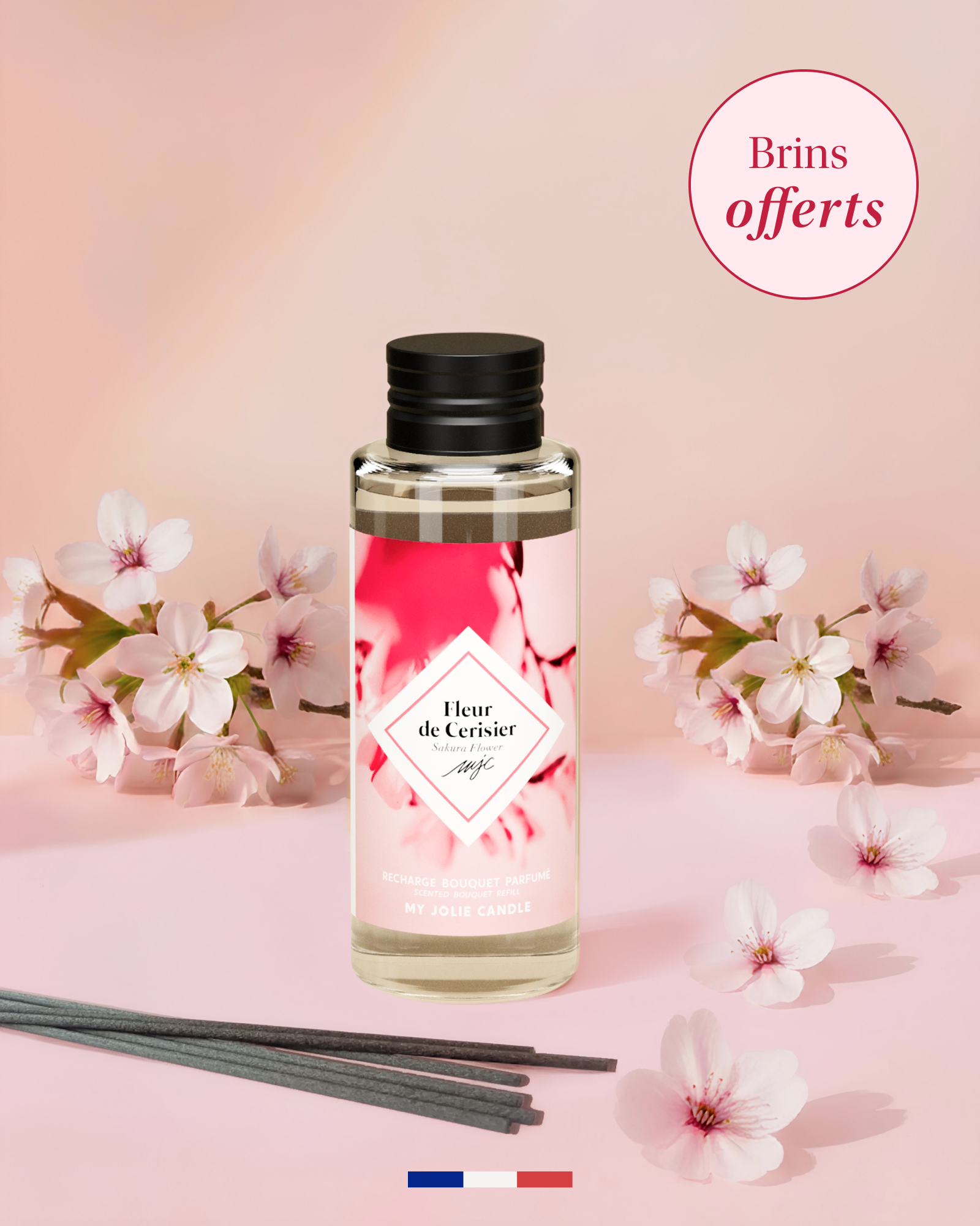 Recharge Fleur de Cerisier et brins