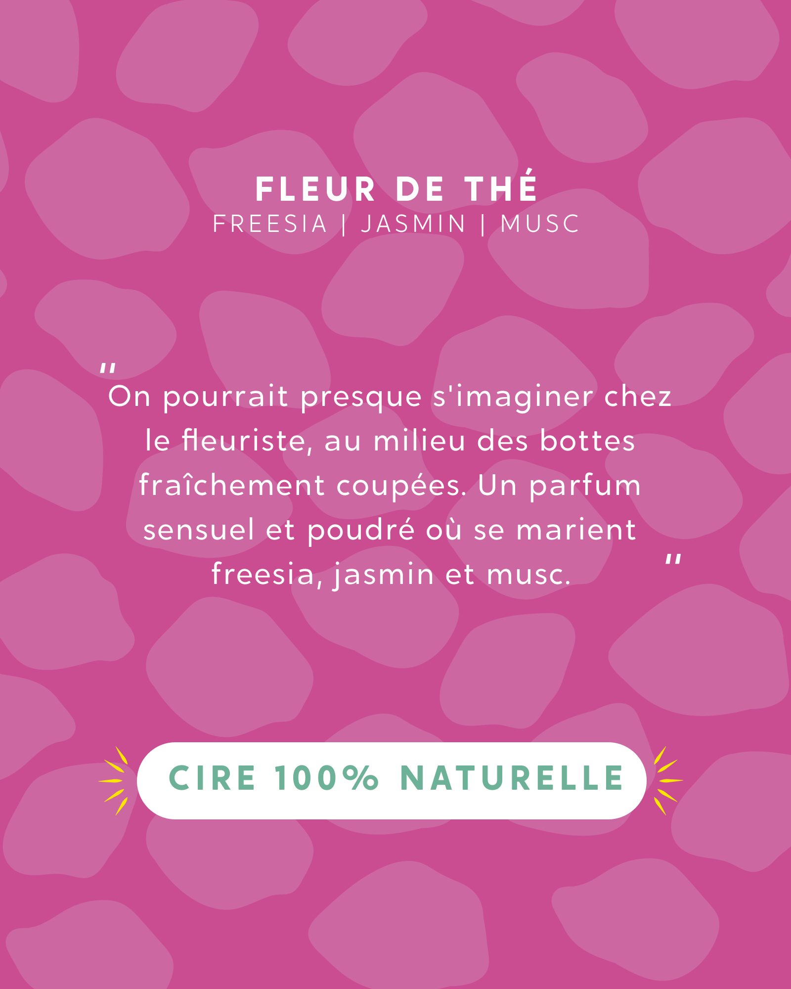 Bougie parfumée "Less drama more karma" et son pochon