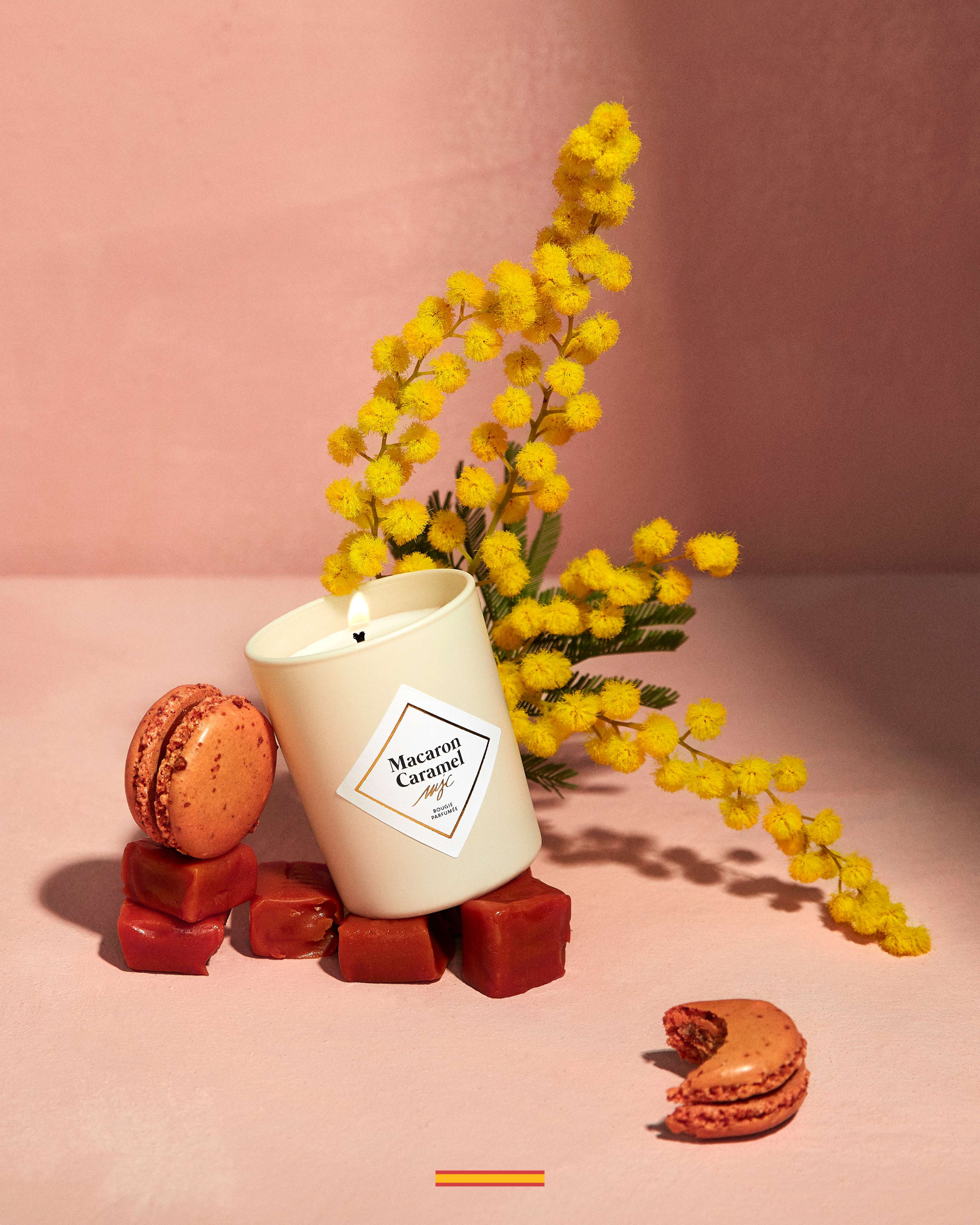 Petite Bougie Macaron Caramel