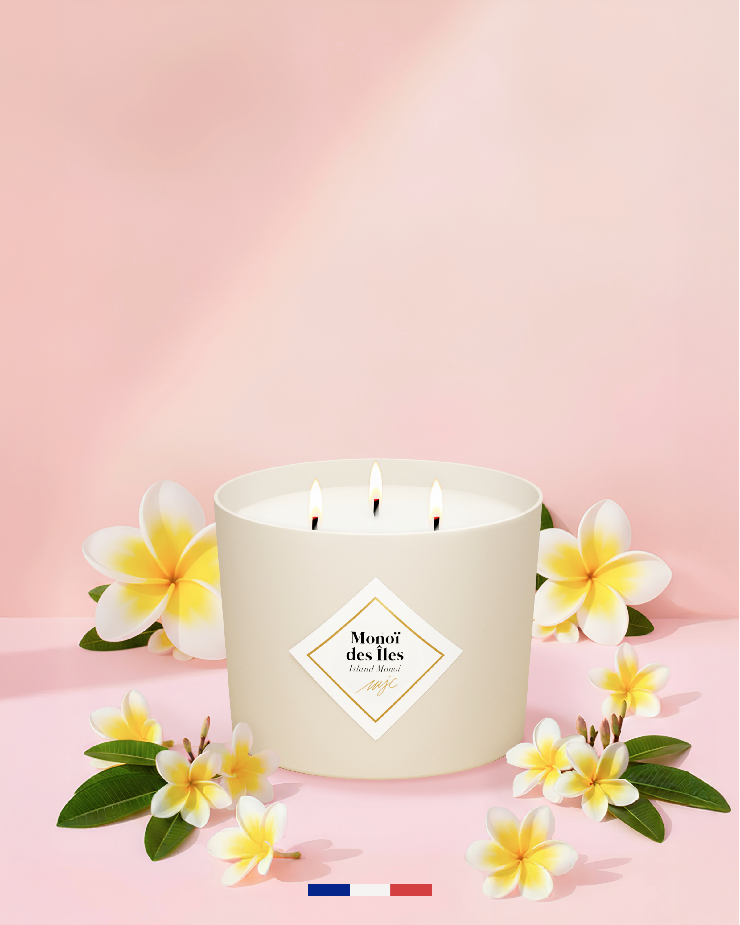 Grande bougie Monoï des Îles