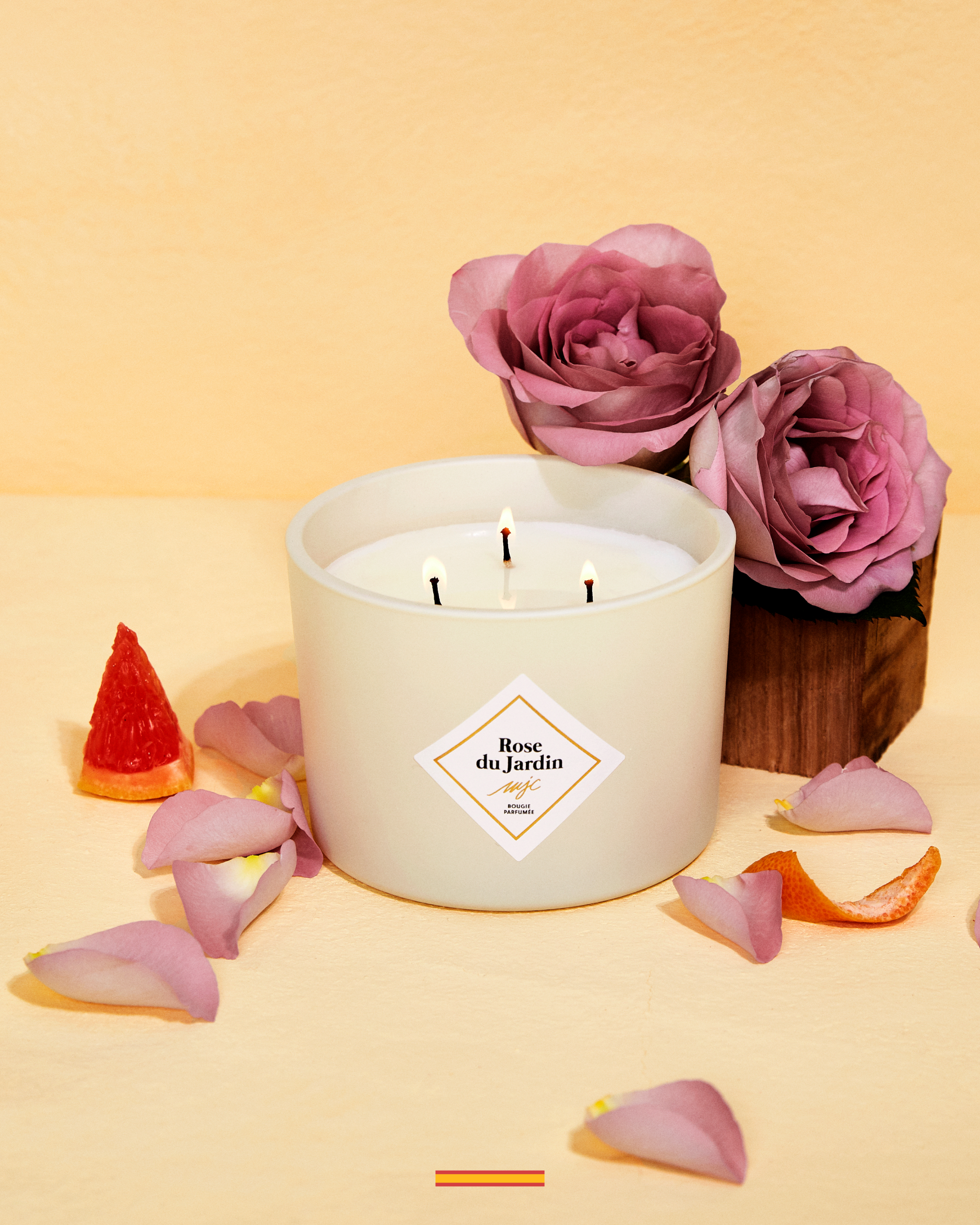 Grande bougie Rose du Jardin