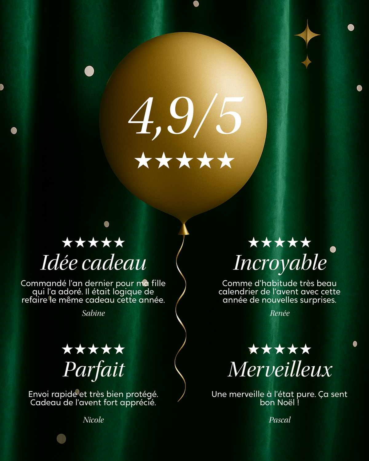 Calendrier de l'avent 2025 - 12 cases