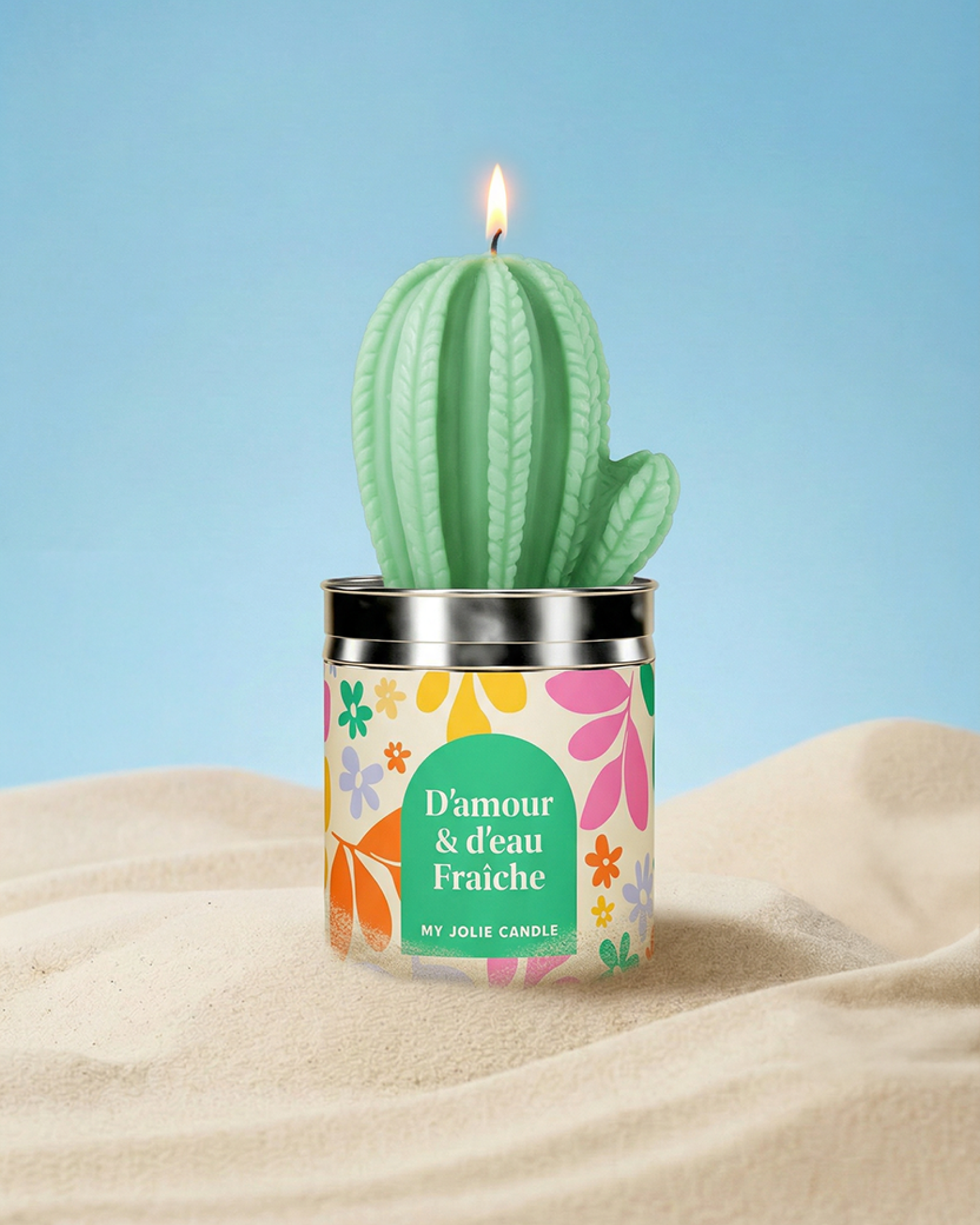 Bougie Cactus - D'amour et d'eau fraîche