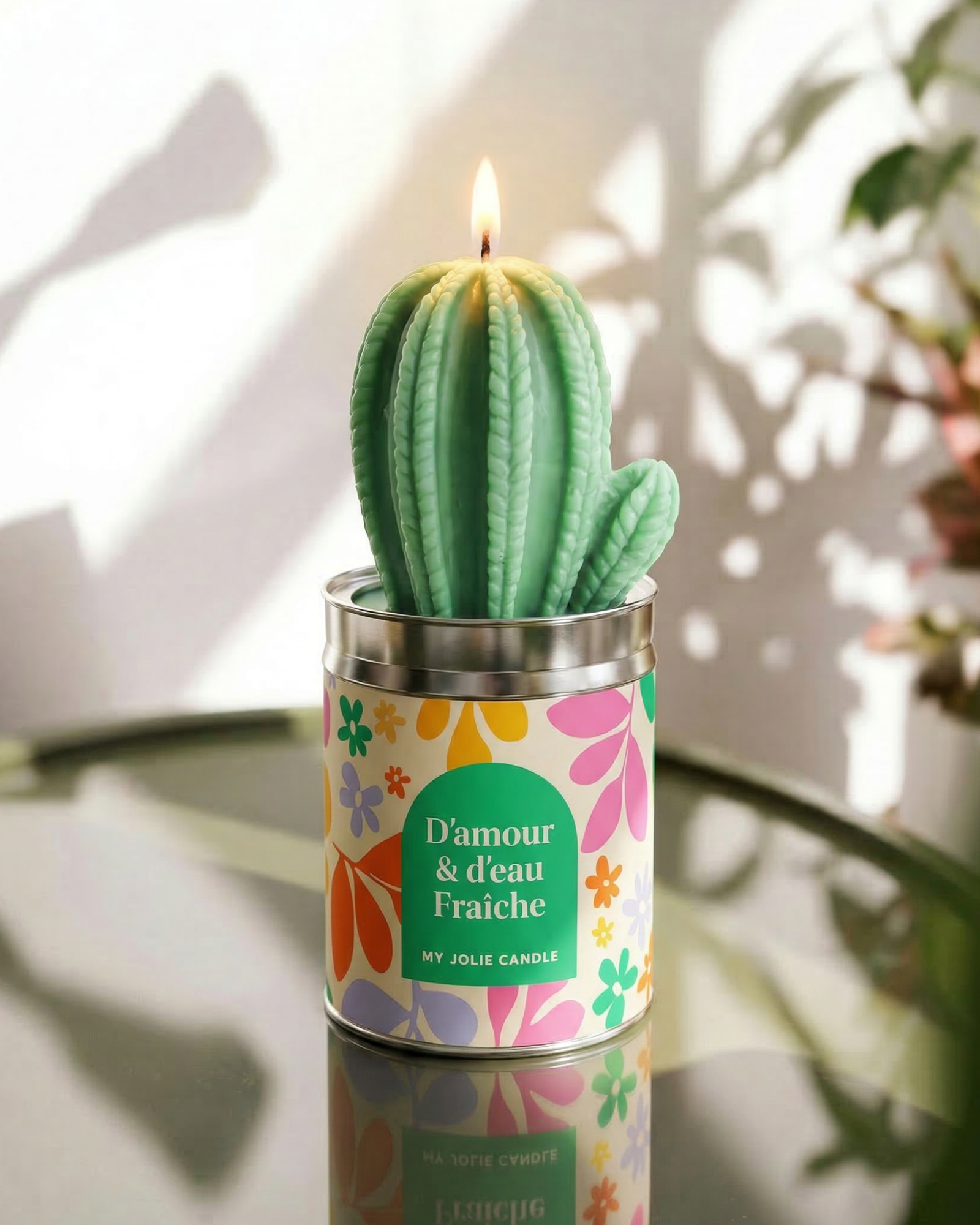 Bougie Cactus - D'amour et d'eau fraîche