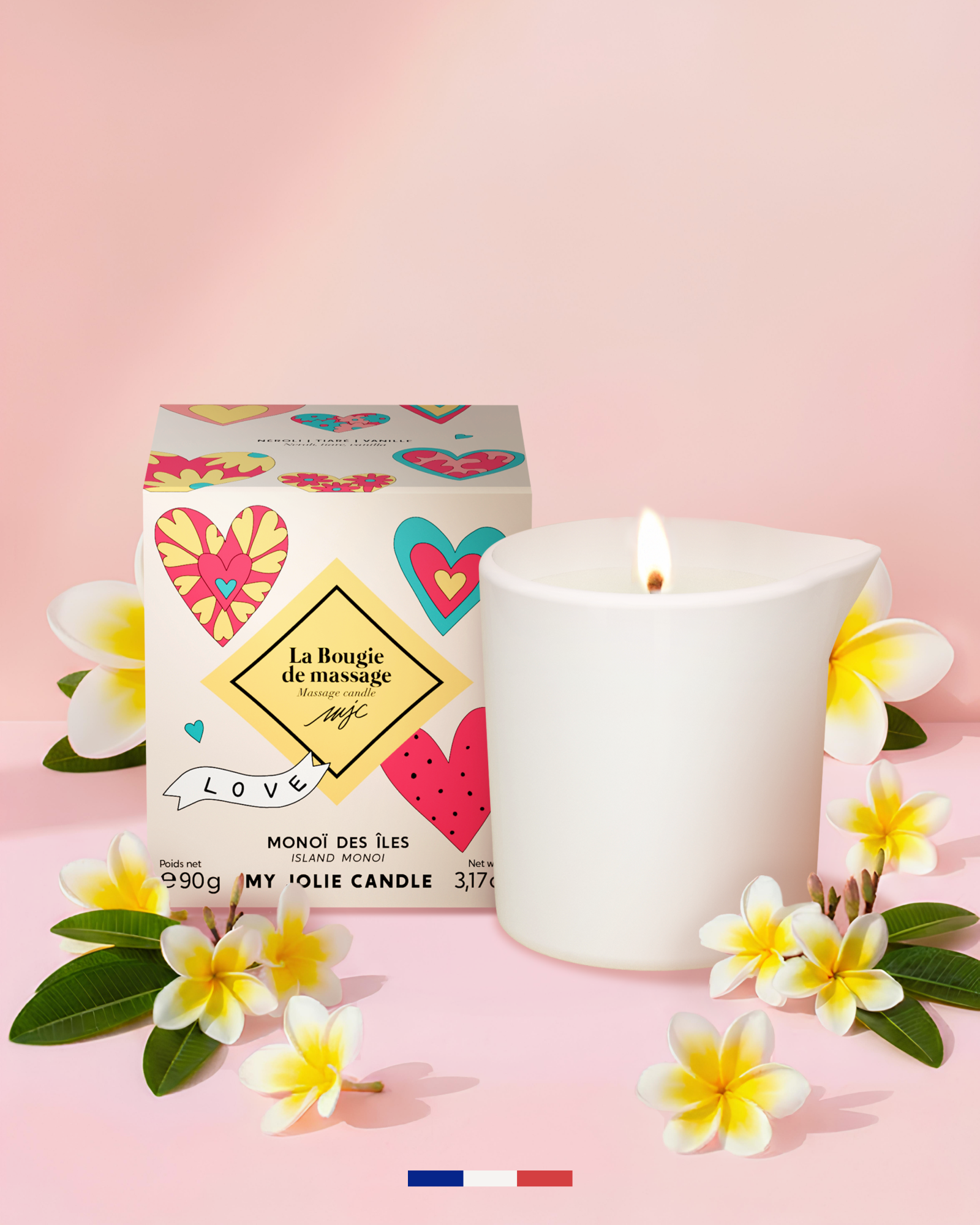 Bougie de massage Monoï des Îles